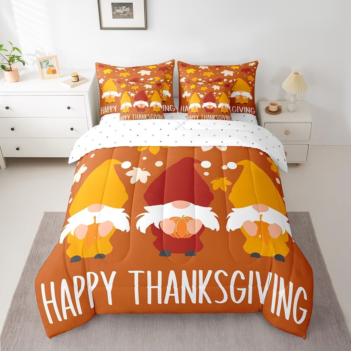 Erosebridal Western Comforter Set 7 Piece Bed in a Bag Twin,Native American Indian Style Bedding Sets Exotic Geometric Aztec Sheet Set with Comforter