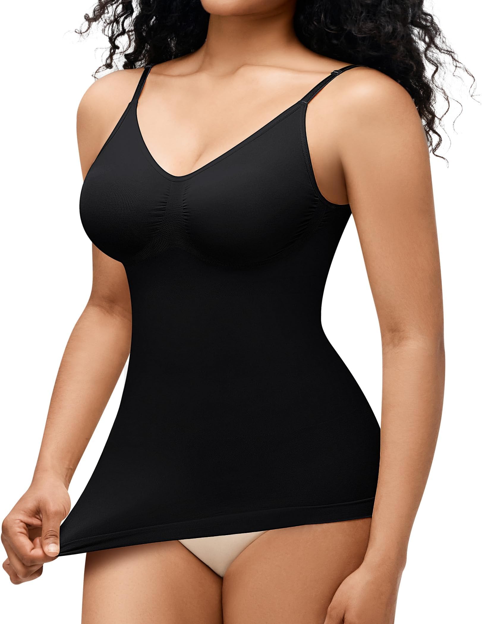Gotoly Faja Reductora Mujer Compresión Camiseta sin Mangas Adelgazante Lencería Moldeadora Shapewear Sin Costuras Control Shapers