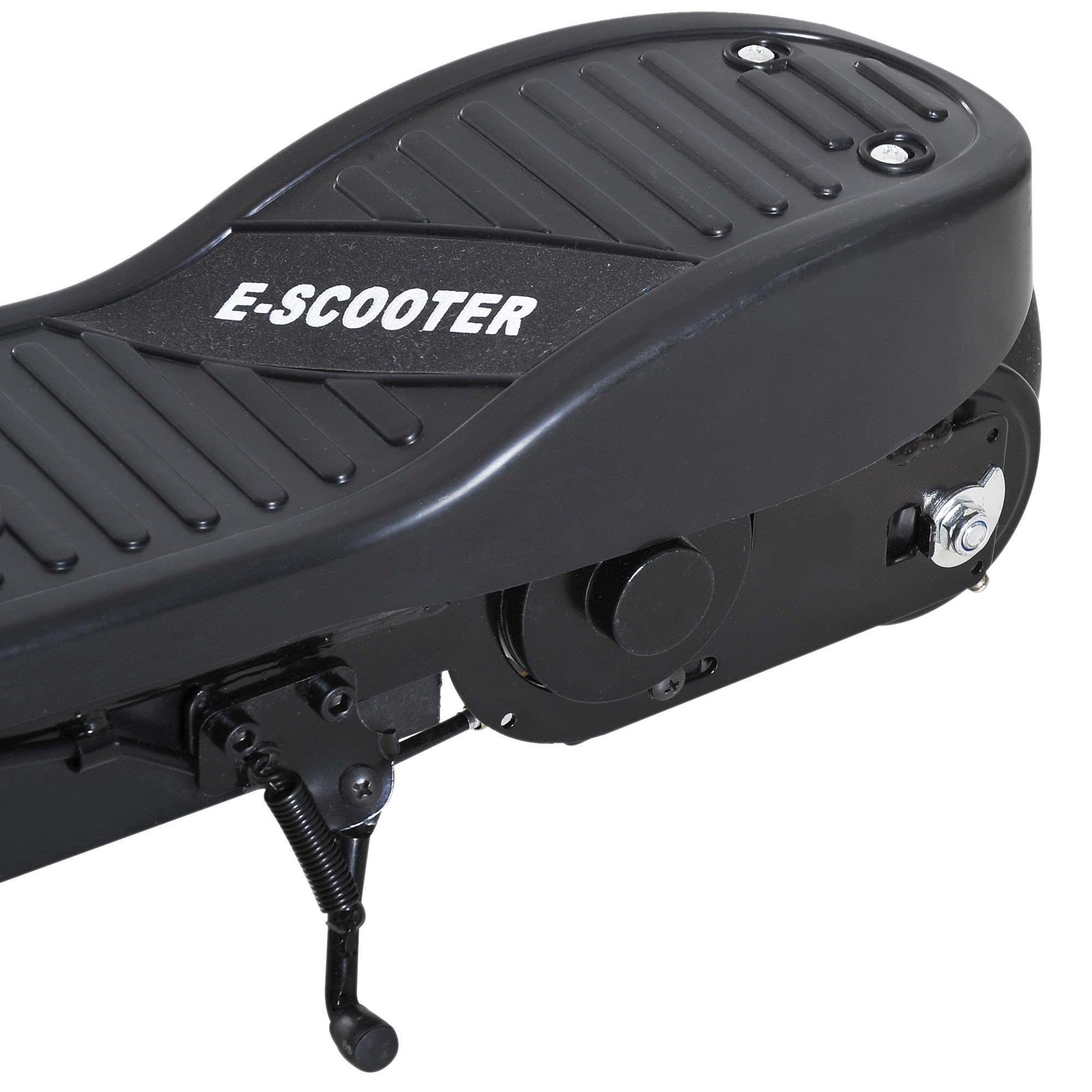 HOMCOM Patinete Eléctrico para Niños de +7 Años Scooter Plegable con Altura Ajustable Batería Recargable 24V Velocidad hasta 12 km/h y Freno Carga 50 kg 74x36x82,5-92,5 cm Negro