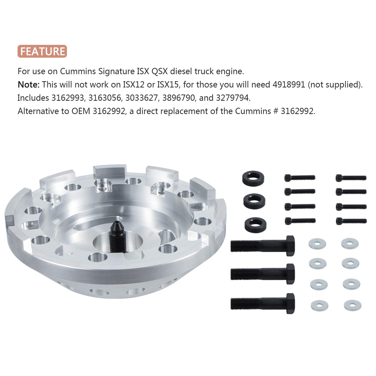 Yoursme 3162992 Front Crankshaft Seal Remover & Installer Tool for Cummins Diesel ISX & QSX Alternative to OEM 3162992