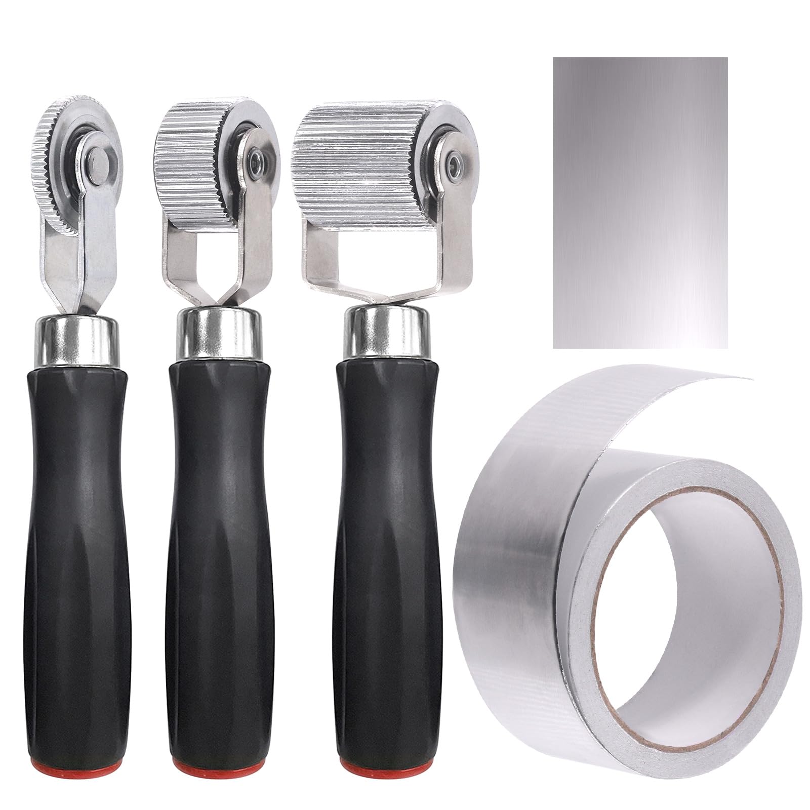 Swpeet Set di 4 rulli di deadening per auto, 6 mm, 20 mm, 40 mm, in metallo, per auto, per deadener