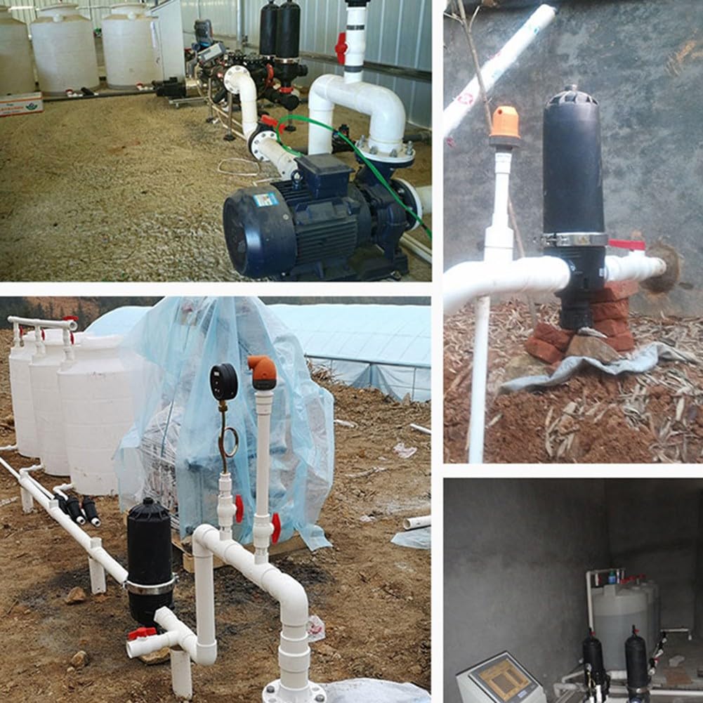 Confezione da 2 filtri a Y per irrigazione a goccia NPT con schermi in acciaio inossidabile, filtro per tubo in linea da 3/4" e 1" per uso industriale da giardino e agricoltura