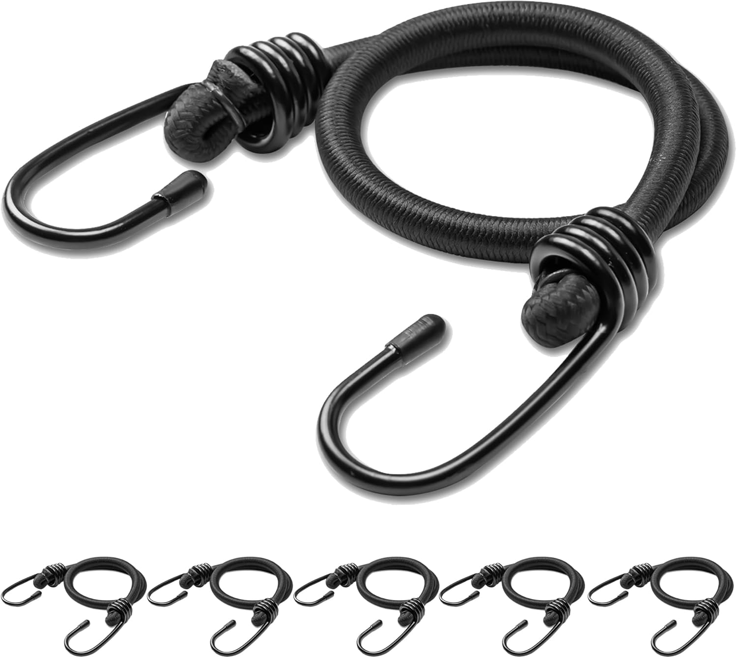 Aegero 18inch Bungee Cords with Hooks,6Pcs Heavy Duty Extra Strong ...