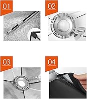 Vista 6 de Godox Caja de luz de rejilla de panal de abeja de 29 x 40 pulgadas, 27.6 x 39.4 in, caja suave con montaje Bowens compatible con luz estroboscópica