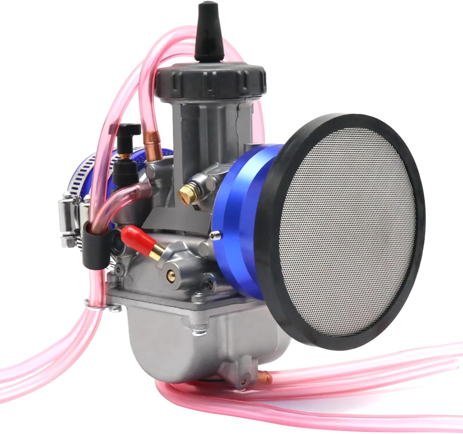 PWK 42mm Carburetor Kit Motorcycle Racing Carb with Air Filter Intake Manifold Boot Universal For 450cc to 650cc Pit Dirt Bike Motocross Enduro On/Off Road ATV Quad Scooter (42mm)
