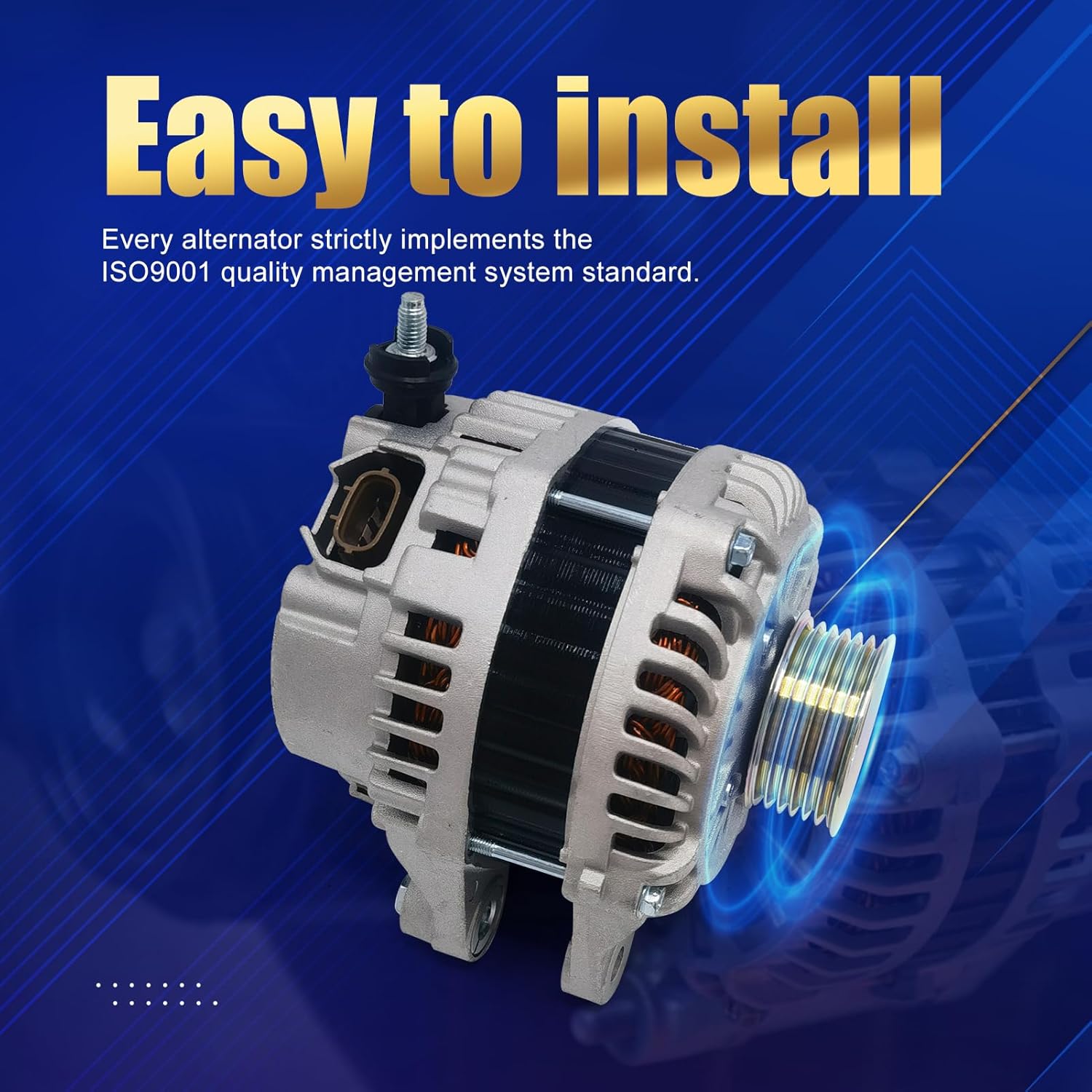 20288N New Alternator Compatible with Mazda 3 & 6 2014-2021,Mazda CX-5 CX5 2013-2019/2022-2023, CX-3 2016-2021, MX-5 Miata & Toyota Yaris, Yaris iA & Scion iA, Replaces 20288, PE0118300 (20288N)