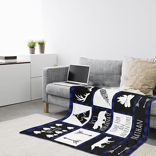 Miniatura 5 de Manta de bebé personalizada con nombre de la selva, manta de bebé personalizada para niños, manta personalizada de regalo para bebé niño, regalo