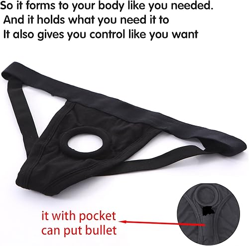 Miniatura 2 de Ropa interior con arnés con correa, arnés con correa para ropa interior sin tirantes para hombres y mujeres