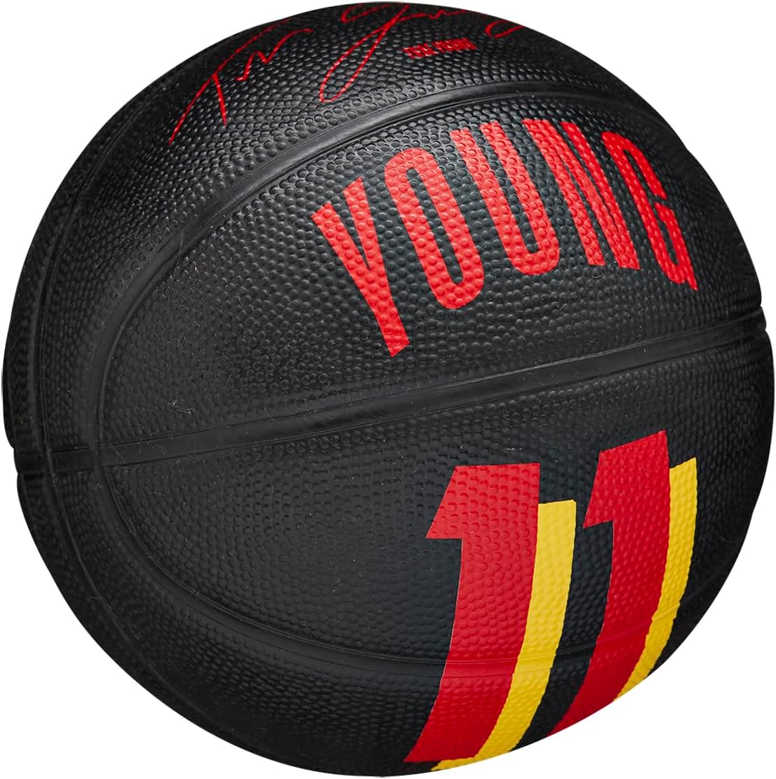 Wilson Basketball, NBA Player Icon Mini, Trae Young, Atlanta Hawks, Outdoor and Indoor