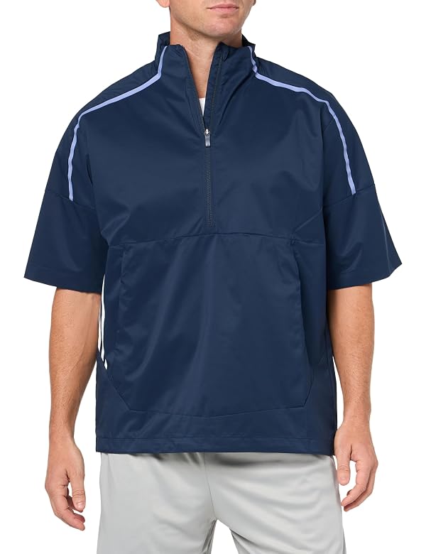 adidas Golf Men's Core Provisional Short Sleeve Half Zip Jacket, Collegiate Navy, XX-Large by adidas - Used condition - US$42.89