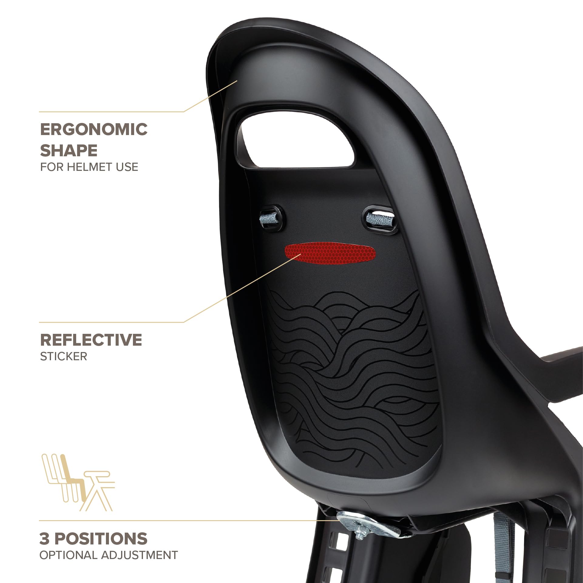 POLISPORT Unisexe – Coussin De Siège Bébé Pour Enfant, Gris, 1 Taille