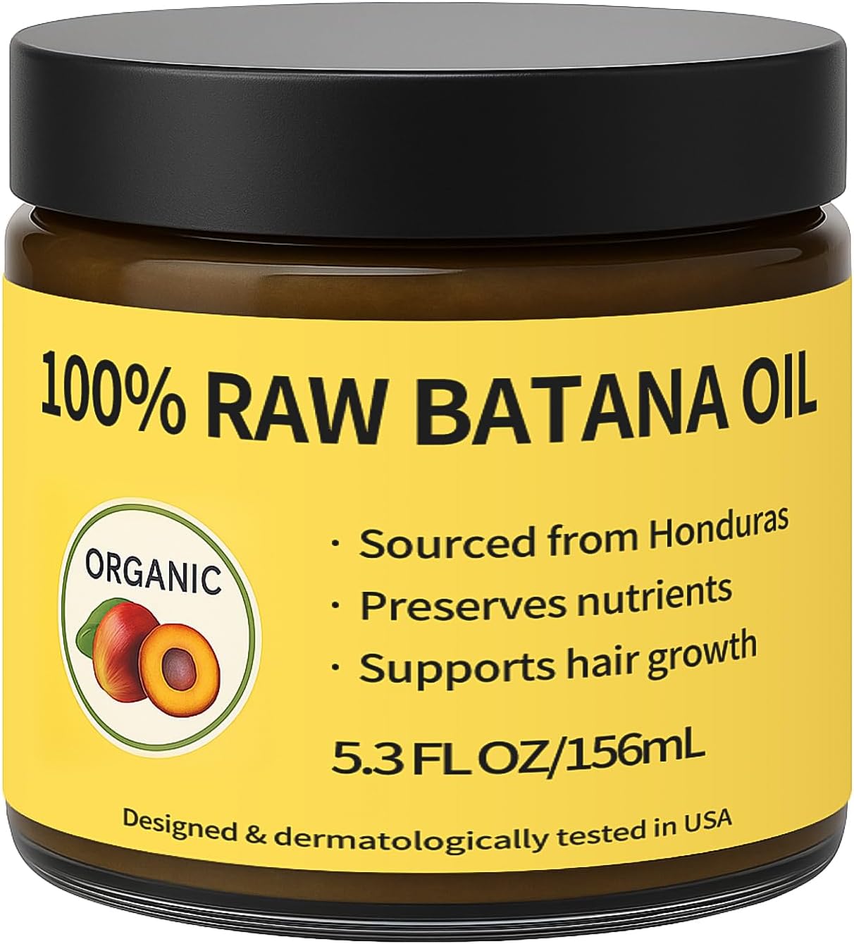 New Batana Oil for Hair Growth - Dr. Sebi's Organic Batana Oil 100% Pure For Hair Regrowth, Repair Split Ends,Prevent Hair Loss, Natural Thickening Treatment for Men/Women