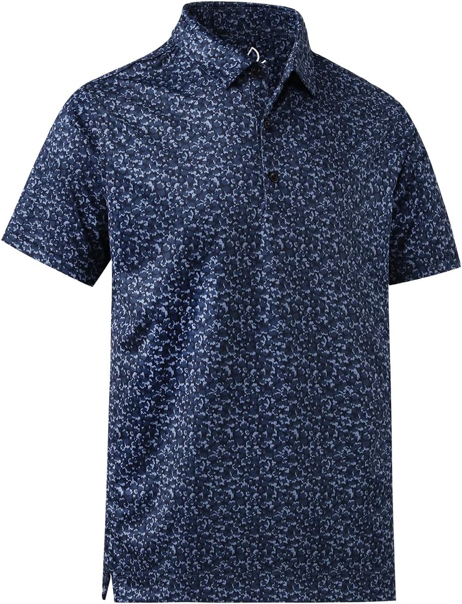 DEOLAX Mens Polo Shirts Performance Moisture Wicking Dry Fit Mens Golf Shirt Short Sleeve Soft Golf Polo Shirts for Men - Image 3