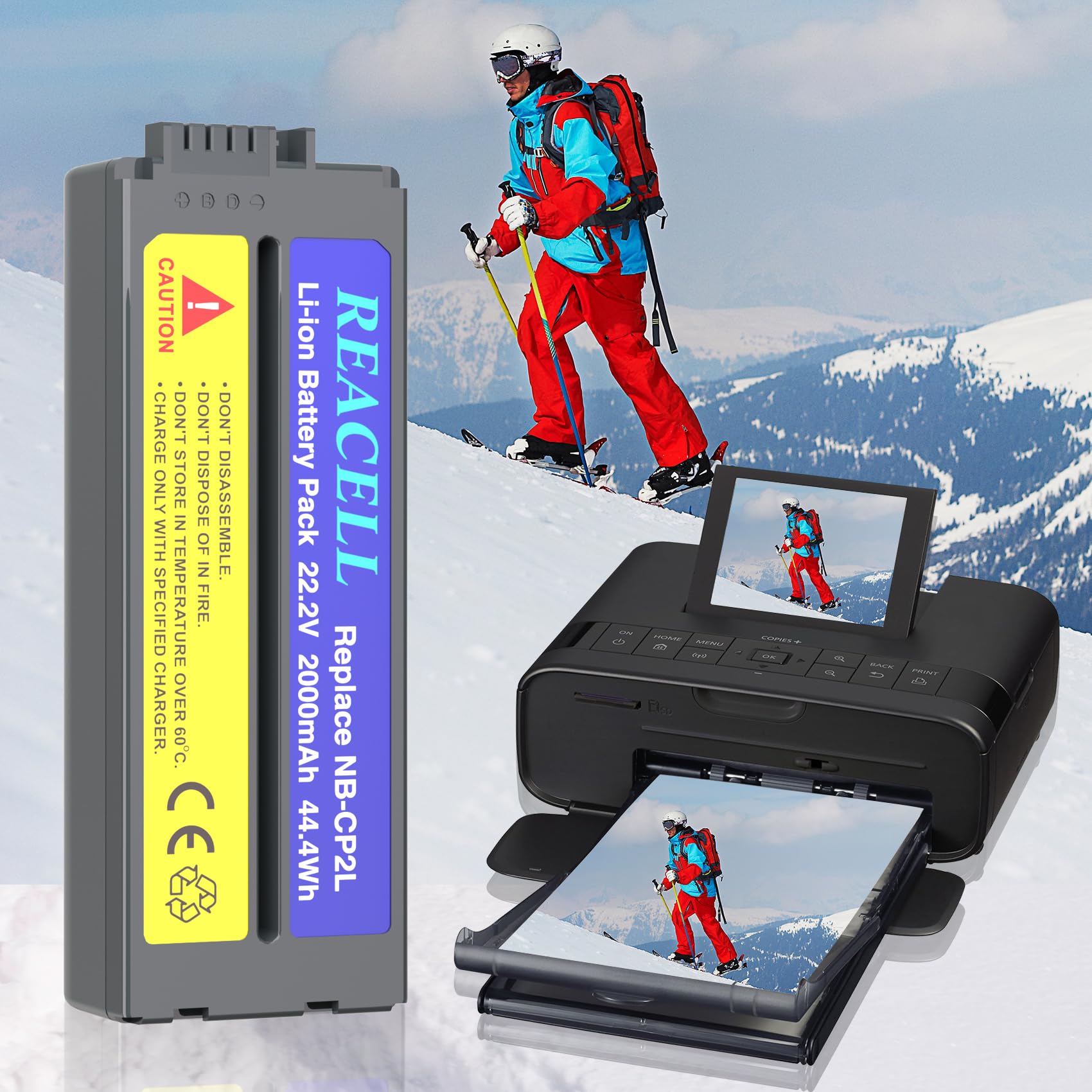 Batteria NB-CP2L da 2000 mAh per Canon NB-CP1L Batteria CP2L compatibile con le stampanti fotografiche Canon Selphy CP1500 CP1300 CP900 CP910 CP800 CP200 CP1300