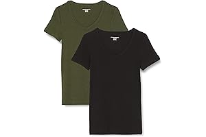 Slim-Fit V-Neck Essential T-Shirts, Most Wished-For 2-Pack for Women