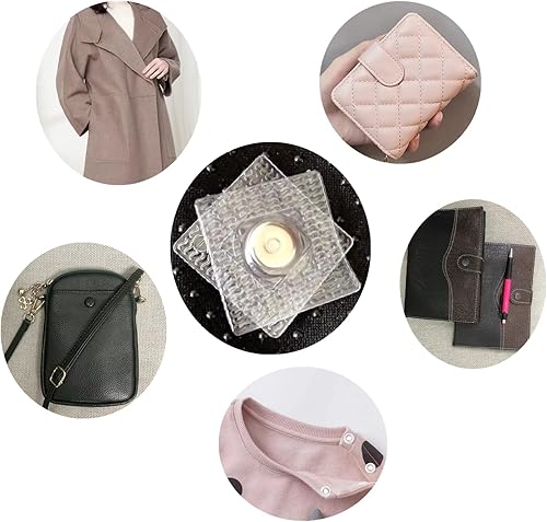 Miniatura 5 de 20 pares de broches súper magnéticos de costura ocultos, cierre de cartera de PVC oculto, broches magnéticos para ropa, bolsos, accesorios,