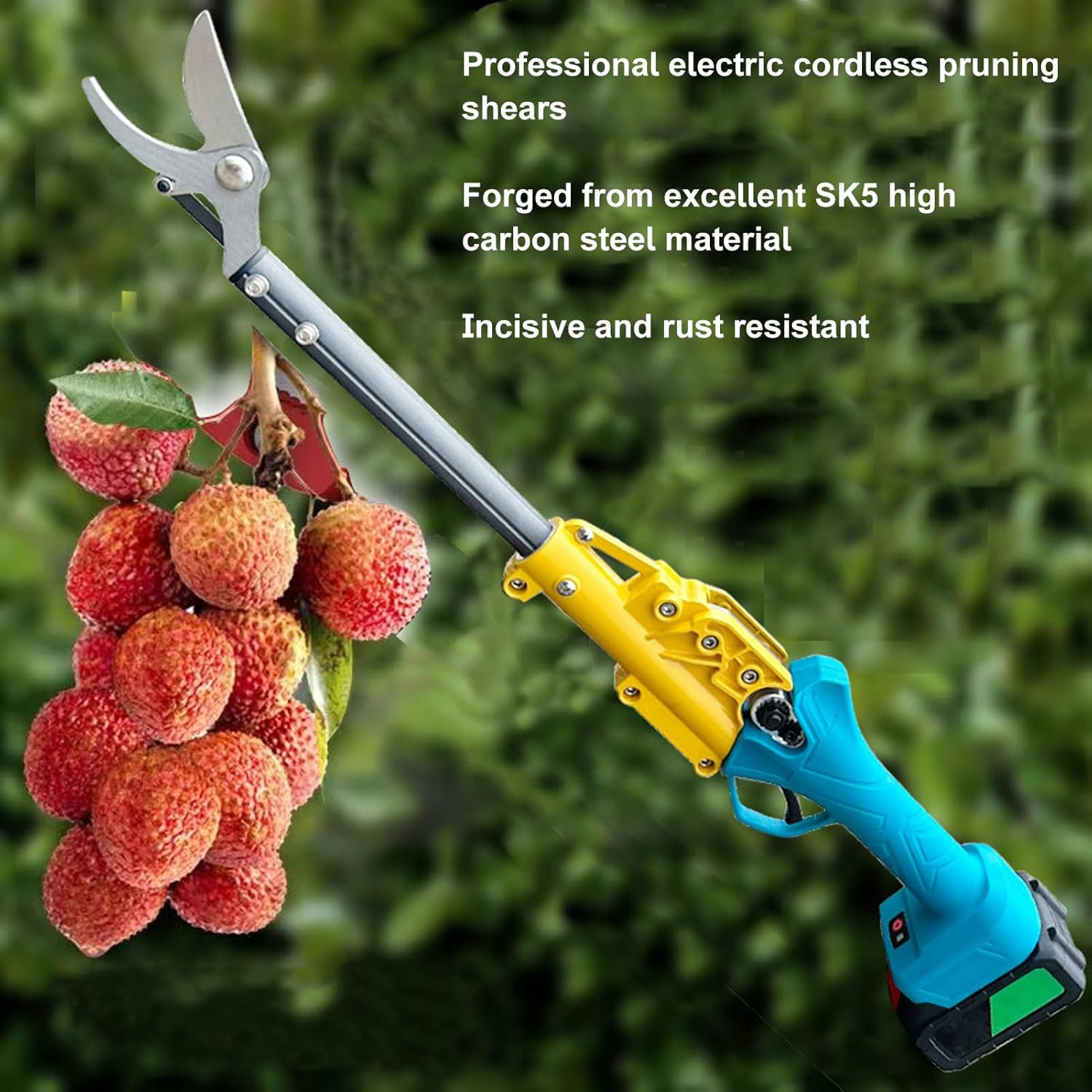 Marhynchus Electric Pruning Shears, Professional Cordless Tree Branch Pruner with Brushless Motor for Gardens Parks Farms Orchards, 30mm Cutting Diameter