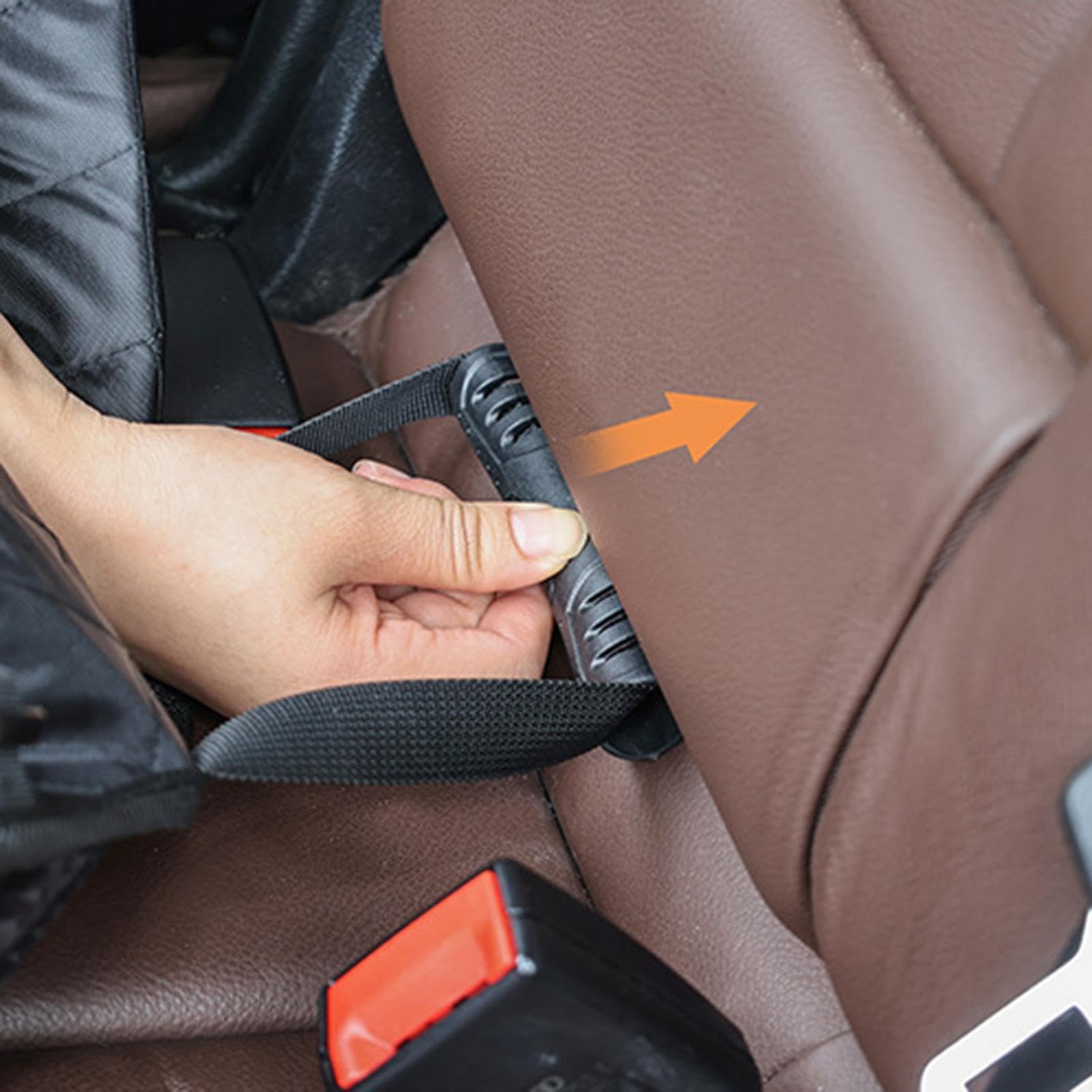 Cestino per auto per cuccioli - 36,22 x 20,47 x 20,87 pollici, protezione | in tessuto lavabile | Affidabile imbracatura di sicurezza 'auto cani viaggi su strada vacanze viaggi all'aperto avventura