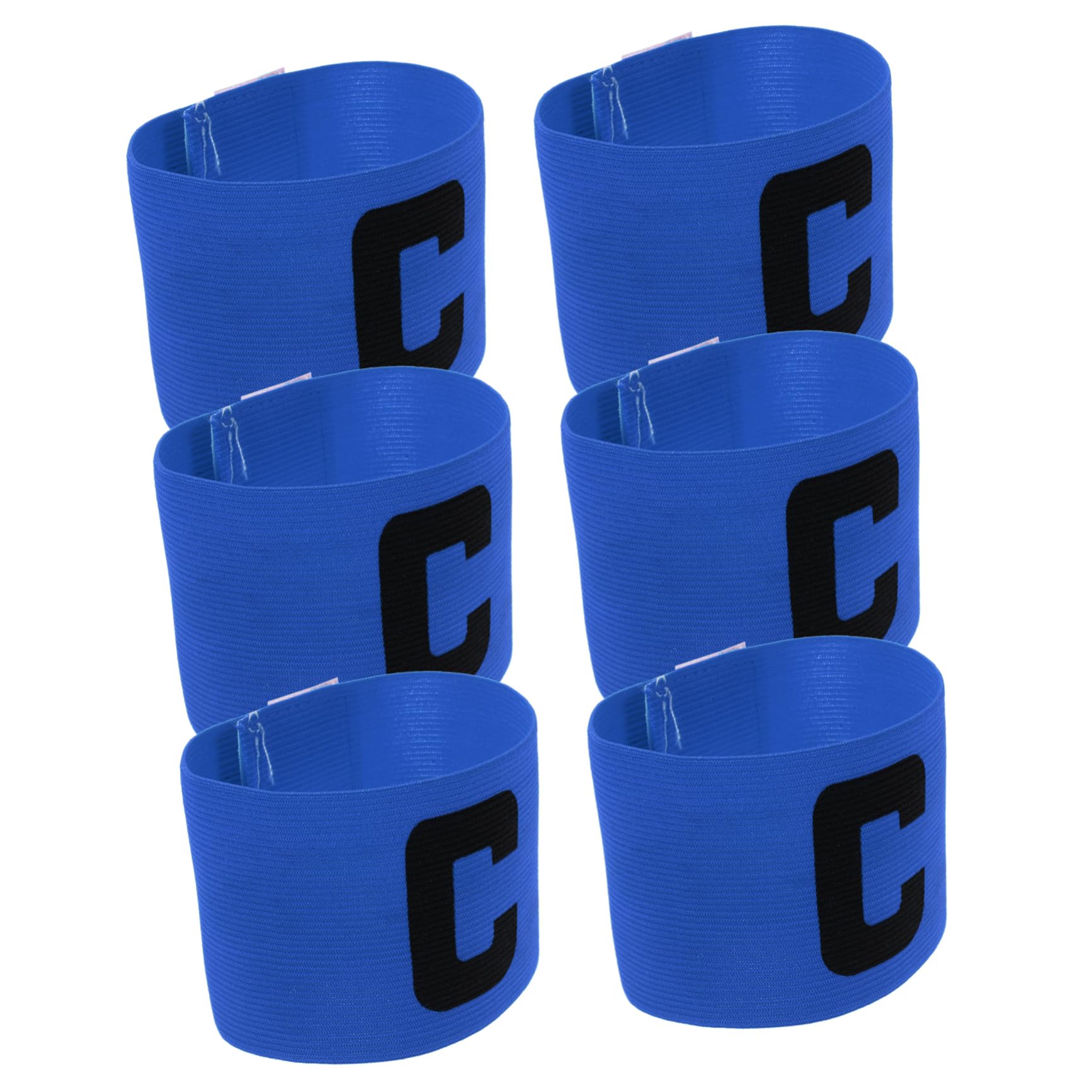 INOOMP 6pcs Soccer Ball Football Team Armbands Team Leaders Arm Sign Practical Soccer Armbands Professional Football Armbands Wear-resistant Armbands Leader Band Adjustable Utensils Nylon