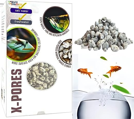 Aquatic Remedies X-Pores (500g) Aquarium Filter Media – Advanced Biological & Mechanical Filtration for Fresh & Saltwater...