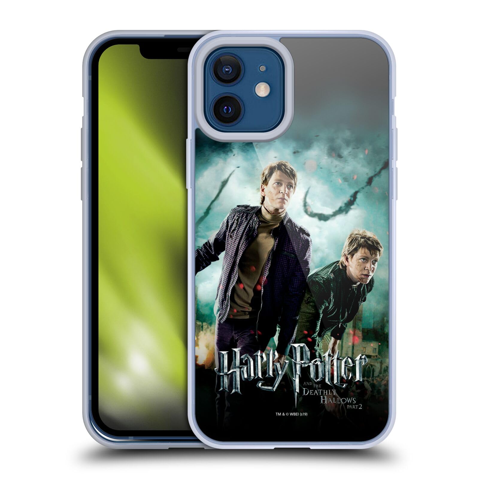 Head Case Designs Officially Licensed Harry Potter Fred & George Weasley Deathly Hallows VIII Gel Case [Military Grade Protection] Compatible with