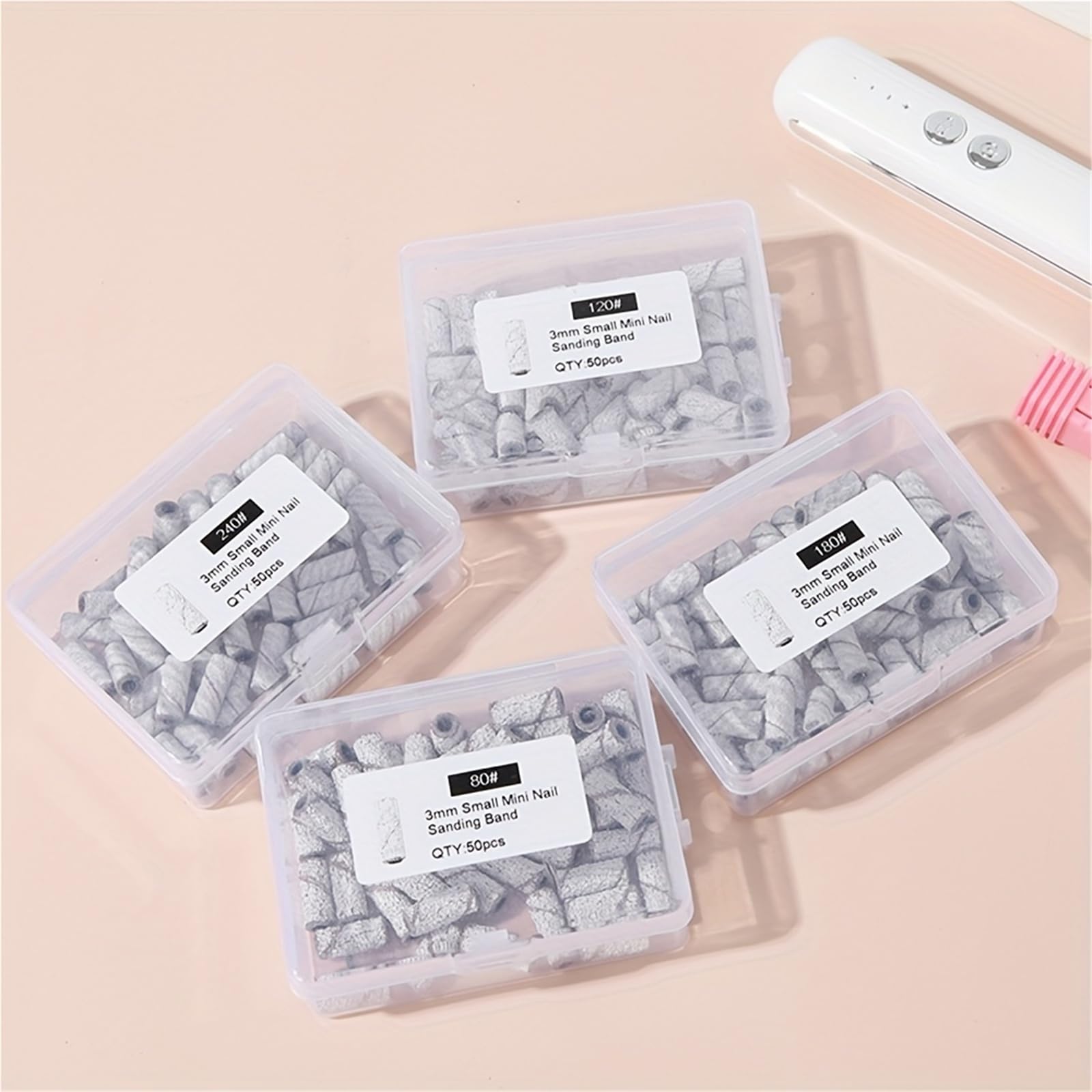 For Nail Art Grit Mini brocas for uñas for manicura y pedicura(180 Grit)