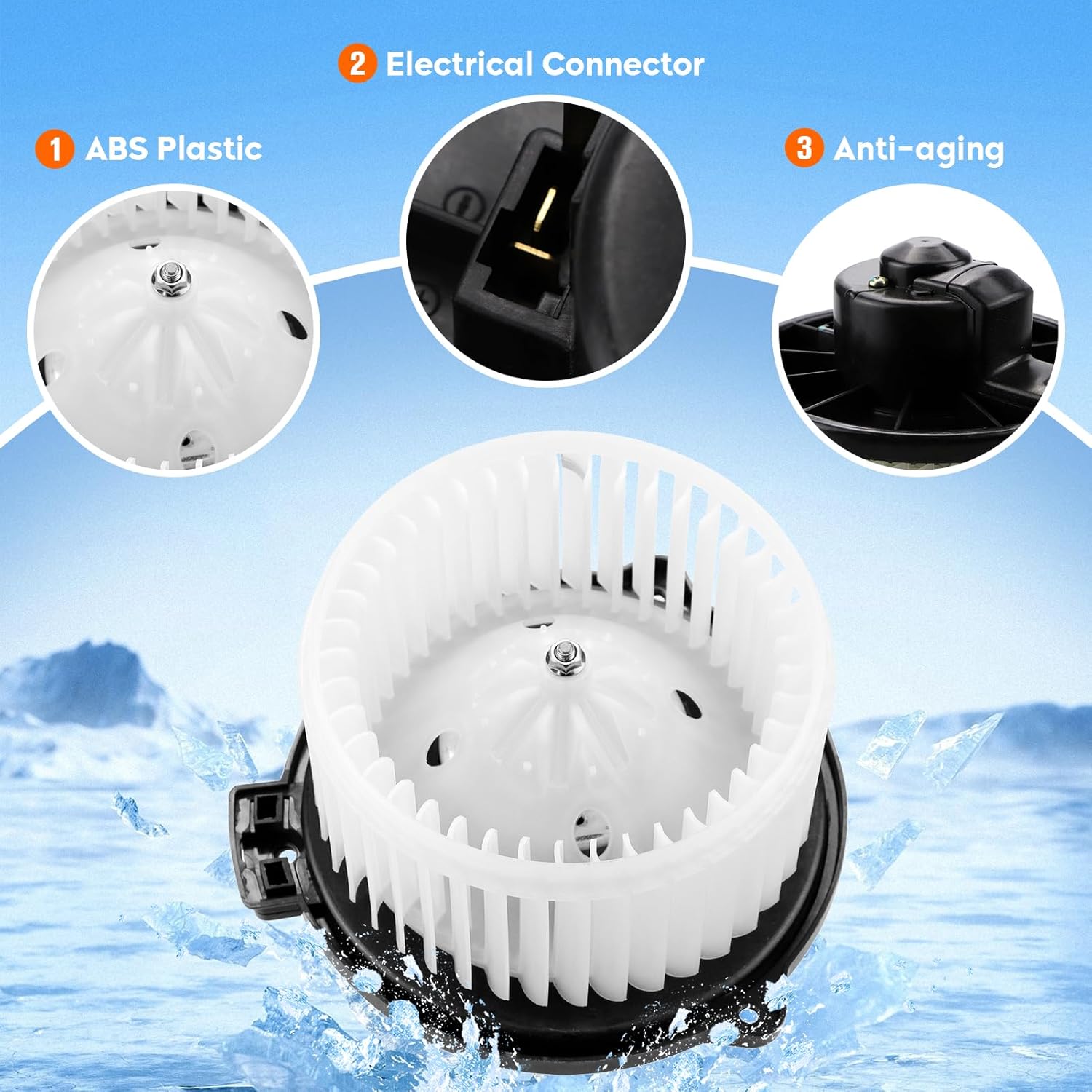 HVAC Blower Motor with Fan Cage - Replaces 8710304030, 700059, 8710352060, 87103-52060, 87103-04030 Fit for Toyota Echo 2000-2005| Tacoma 1995-2004