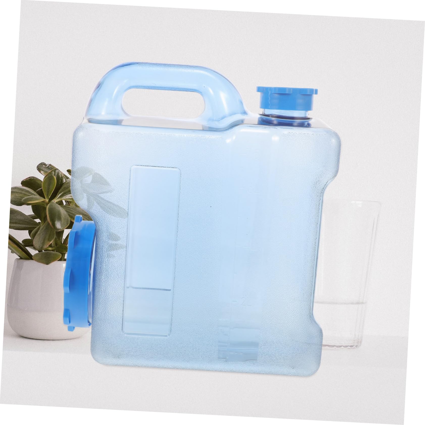 Camping Wasserkanister mit Hahn Faltbarer Tragbarer Wasserbehälter Langlebig Lebensmittelecht für Outdoor Wandern Notfall und Reisen