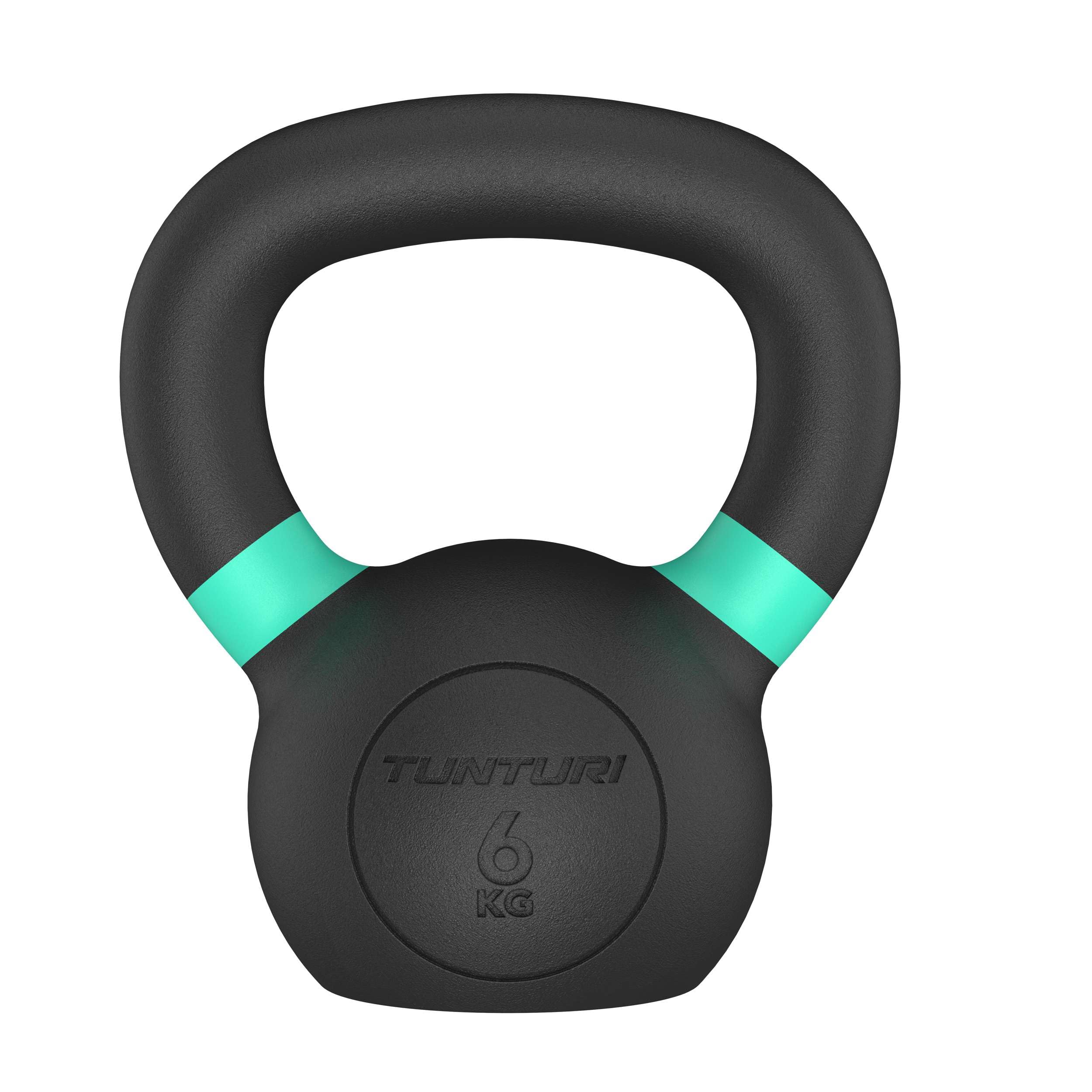 Tunturi Platinum - Set kettlebell in ghisa, 6-10 kg, con app fitness gratuita
