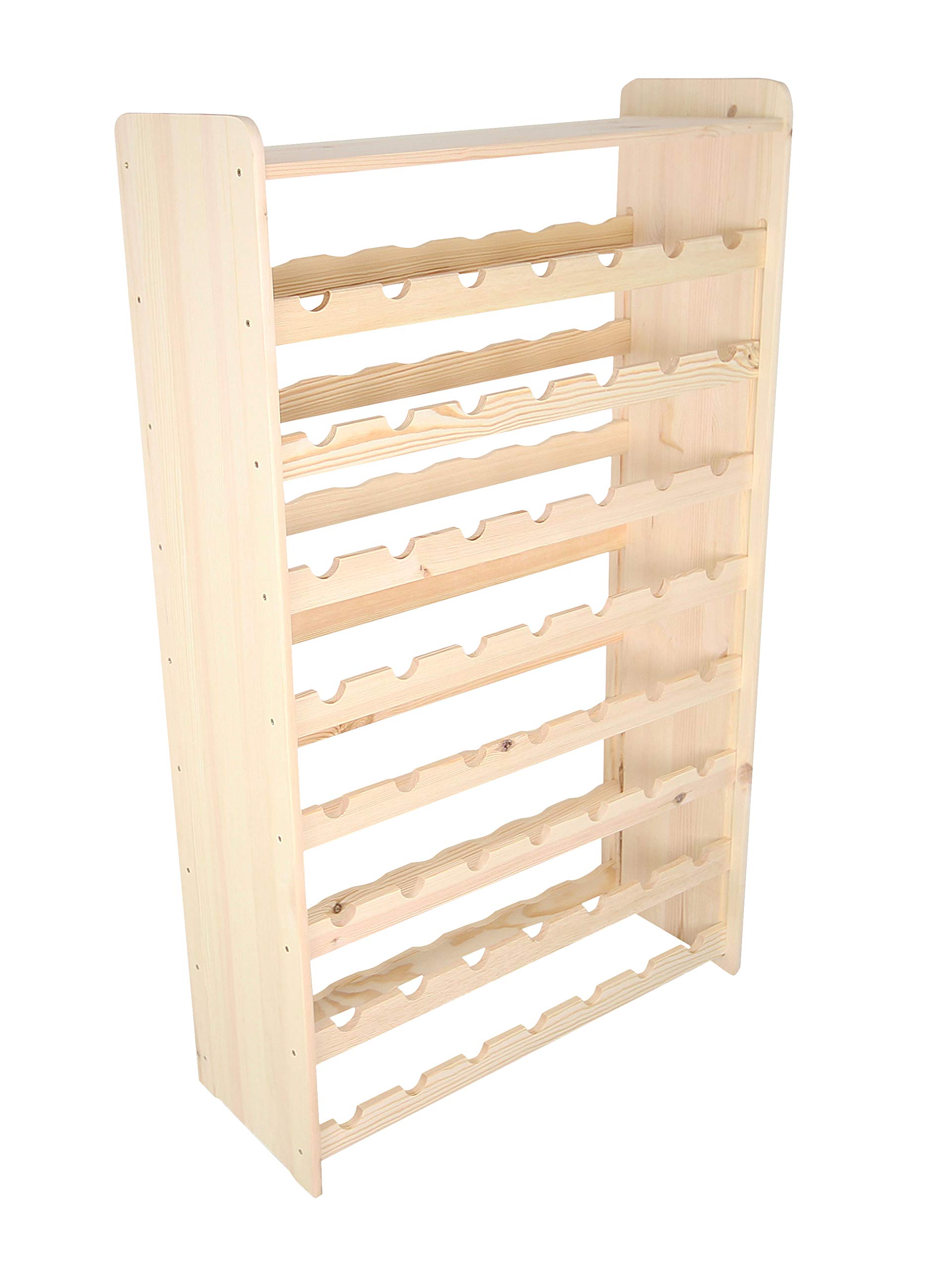 Wooden Wine Rack, Wine Bottle Rack for 56 Bottles 3-56 RW by Len Mar.de