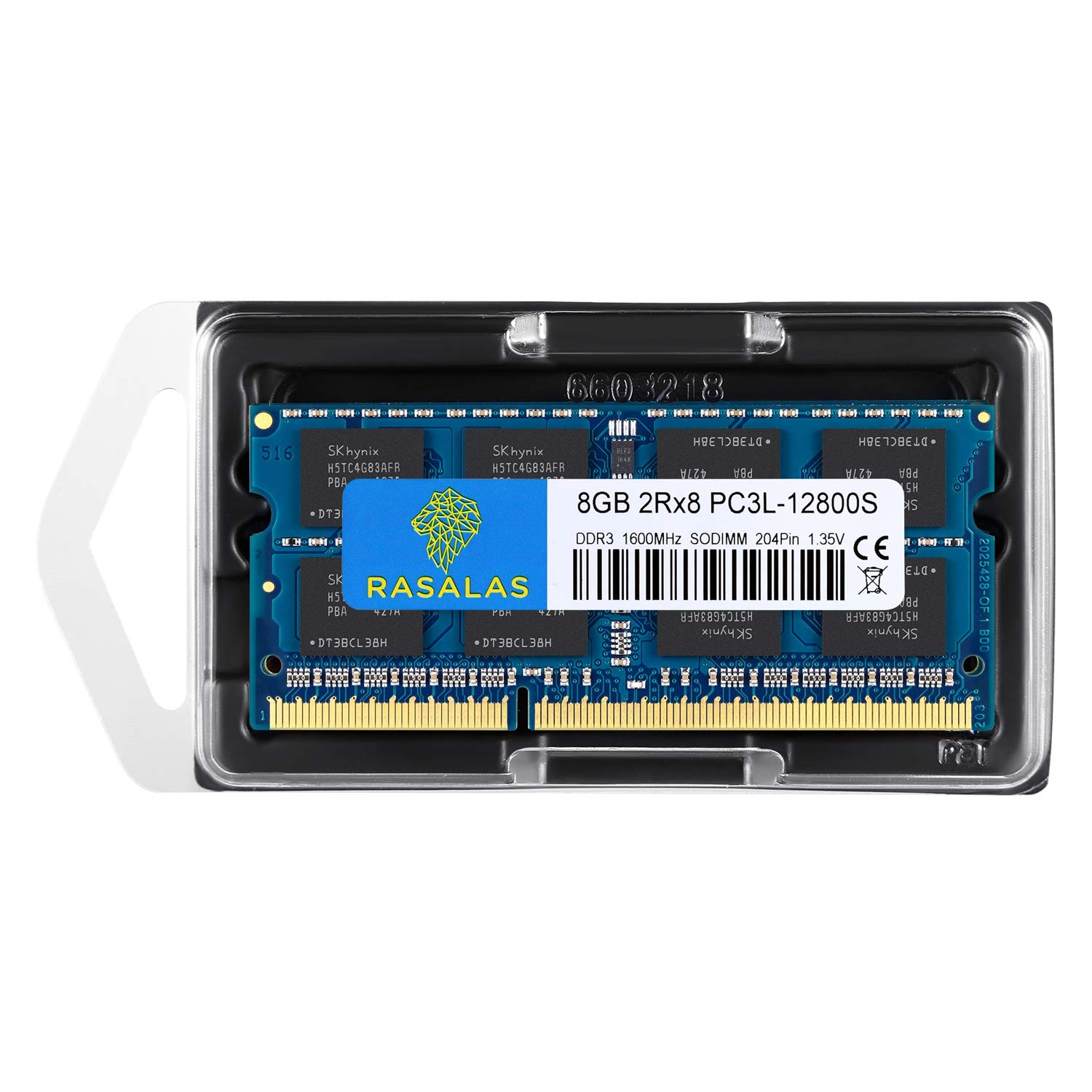 Rasalas DDR3 zestaw 16 GB (2 x 8 GB) DDR3 1600 MHz PC3L-12800 16 GB bez ECC niebuforowany 1,35 V CL11 2Rx8 Dual Rank SODIMM Laptop Memory Ram