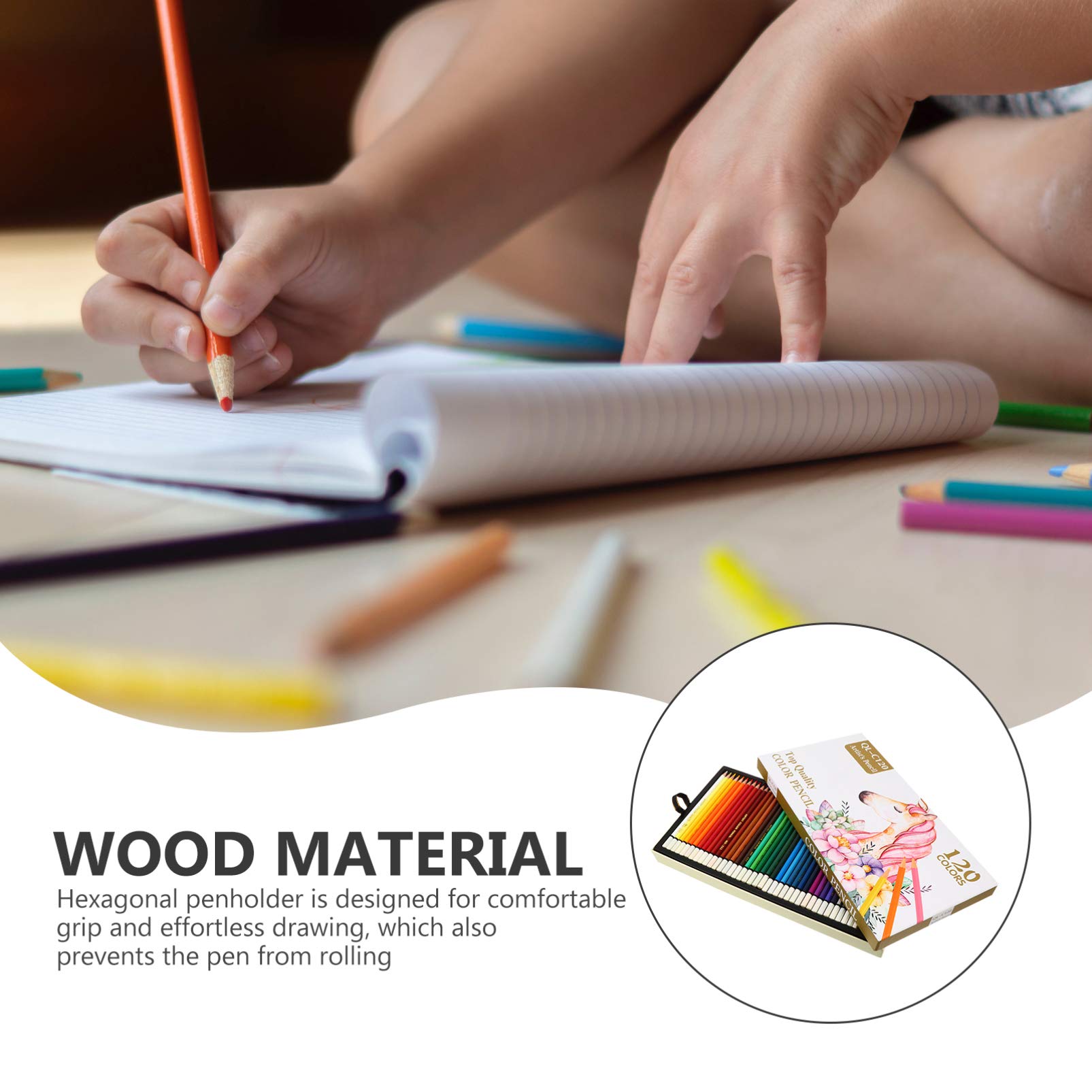 Crayons de Couleur Professionnels pour Artistes Débutants 120 Pièces