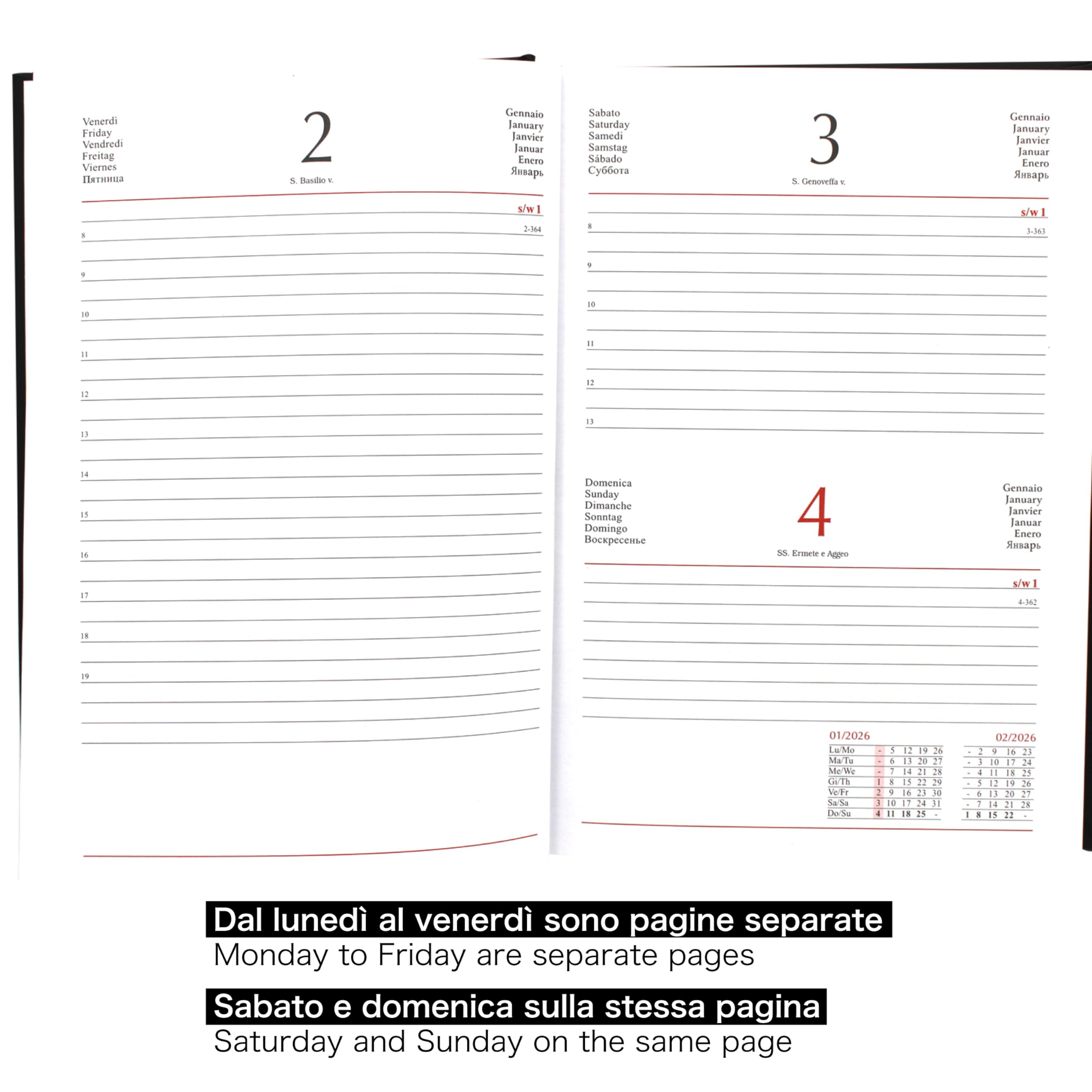 10 Agendas 2024 15 X 21 Tapa Dura Con Accesorios Semanales