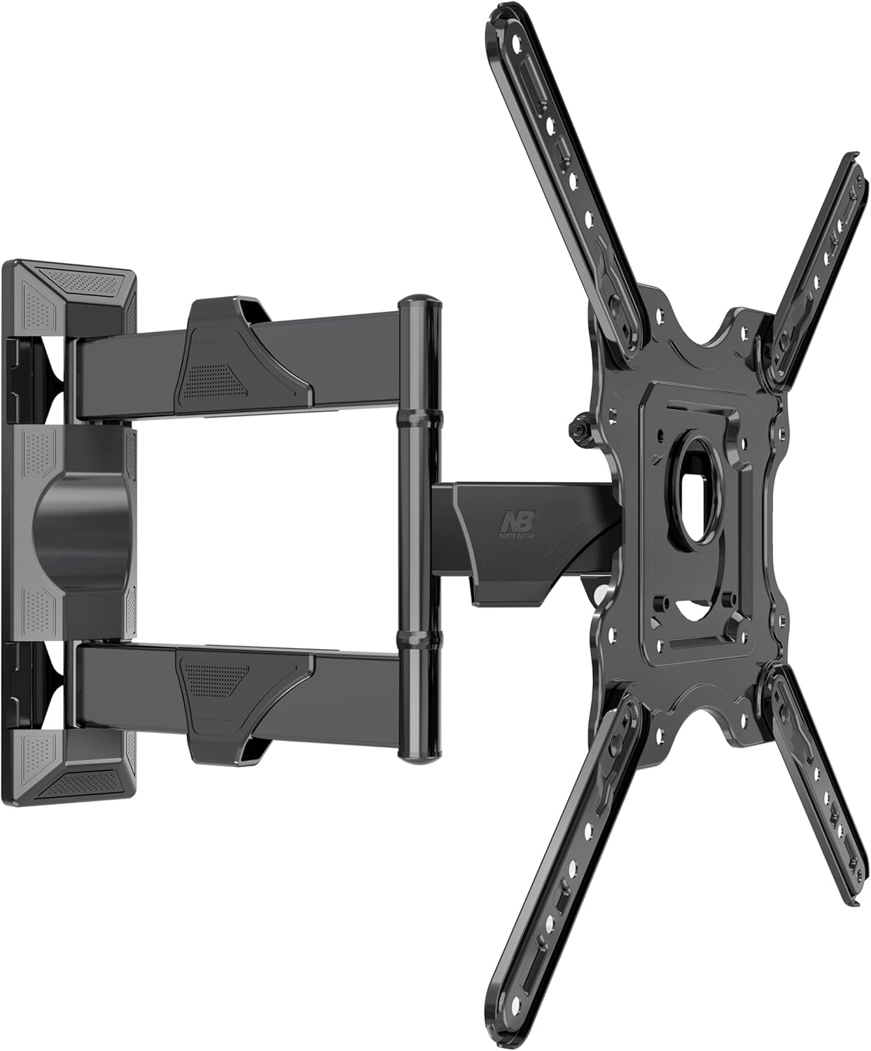 Ergosolid NB P4 TV Wall Mount with a television angled for viewing.