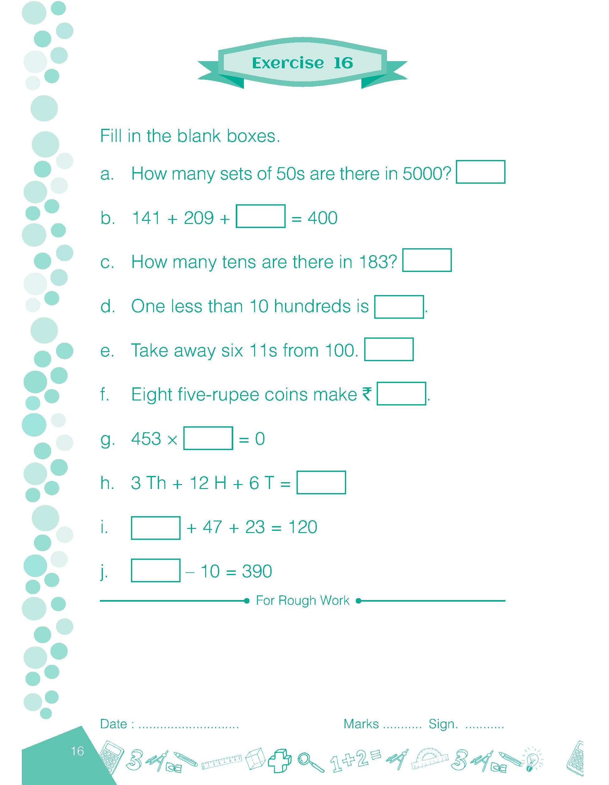 EXERCISE IN MENTAL ARITHMETIC 2018 Cl 3 1