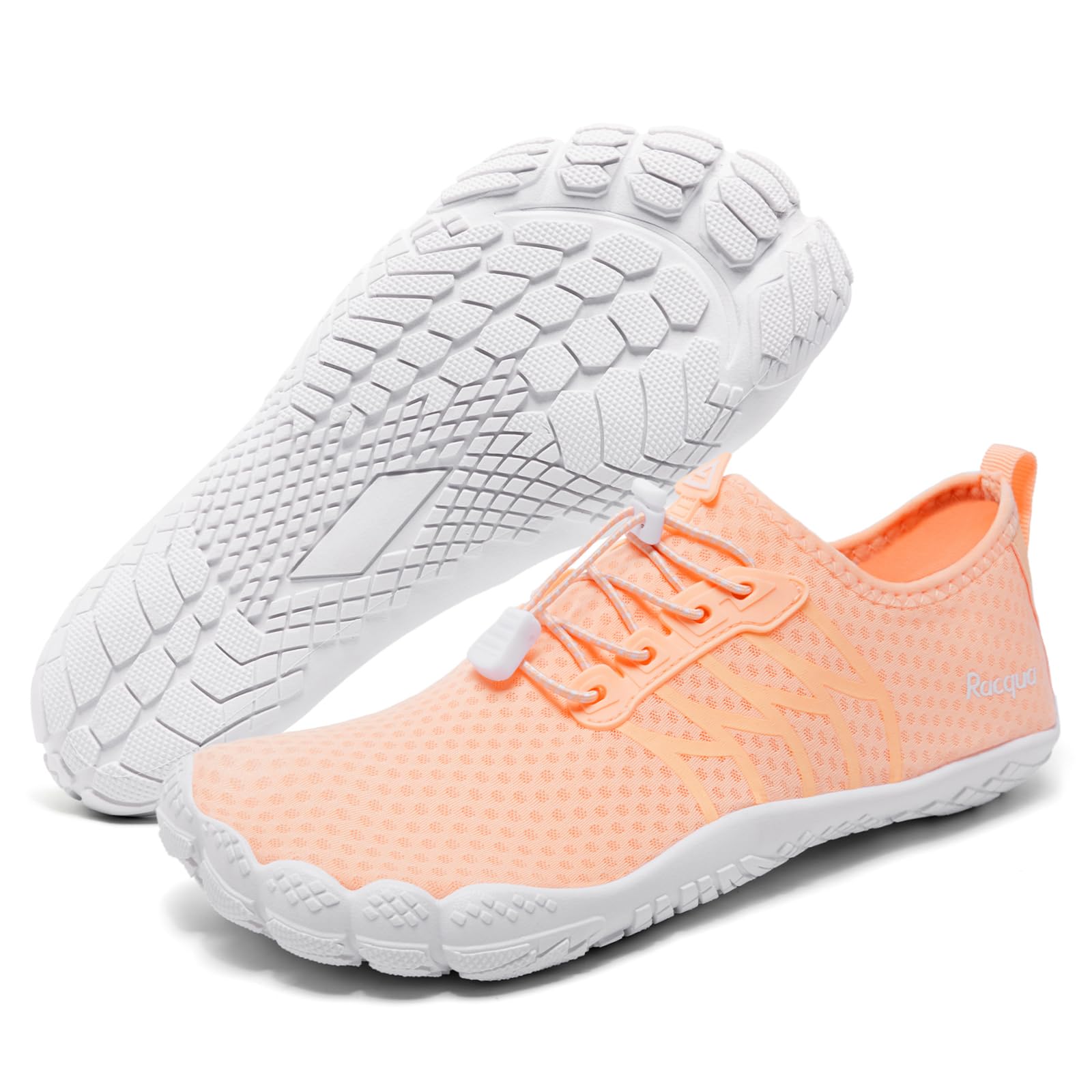 Racqua Wasserschuhe Damen Badeschuhe Herren Schnelltrocknende Schwimmschuhe Atmungsaktive Leichte Strandschuhe Pool Barfuß Aqua für Frauen Männer