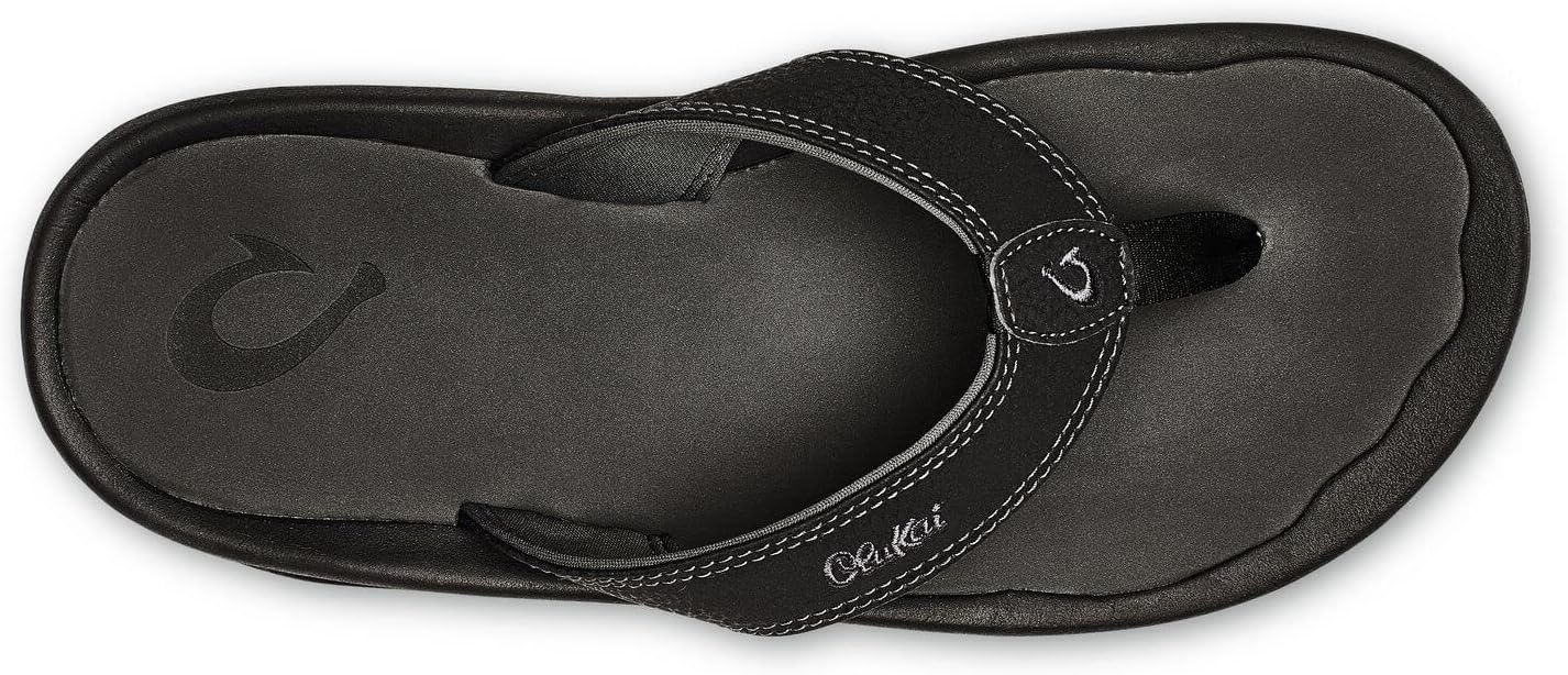 OLUKAI Ohana Men's Beach Sandals, Water Resistant Flip Flops, Arch Support & Comfort Fit, Lightweight & Durable, Enhanced Grip & Traction - Image 3