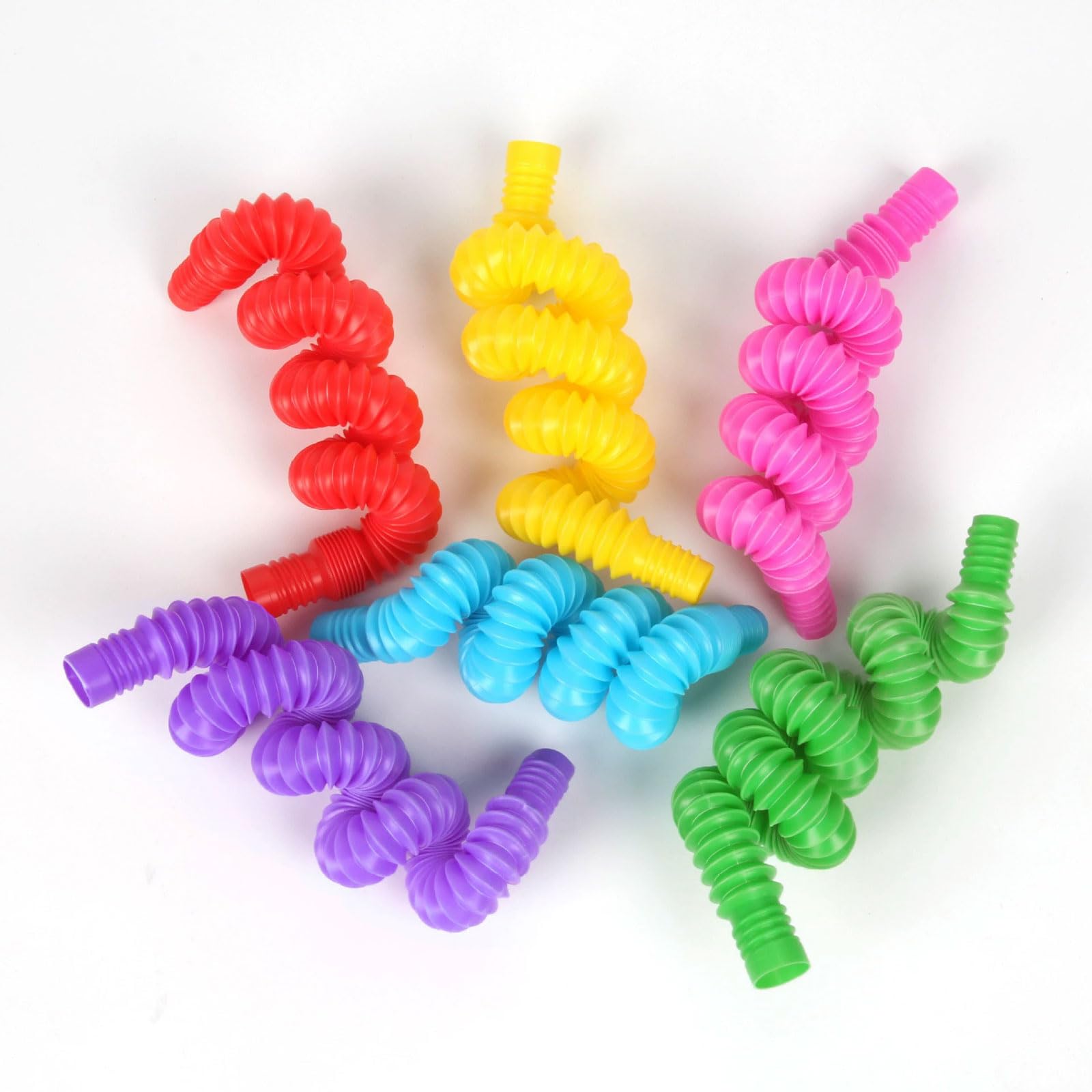 20 Bunte Pop-Röhren – Dehnbares Sensorik-Spielzeug Für Kinder & Erwachsene