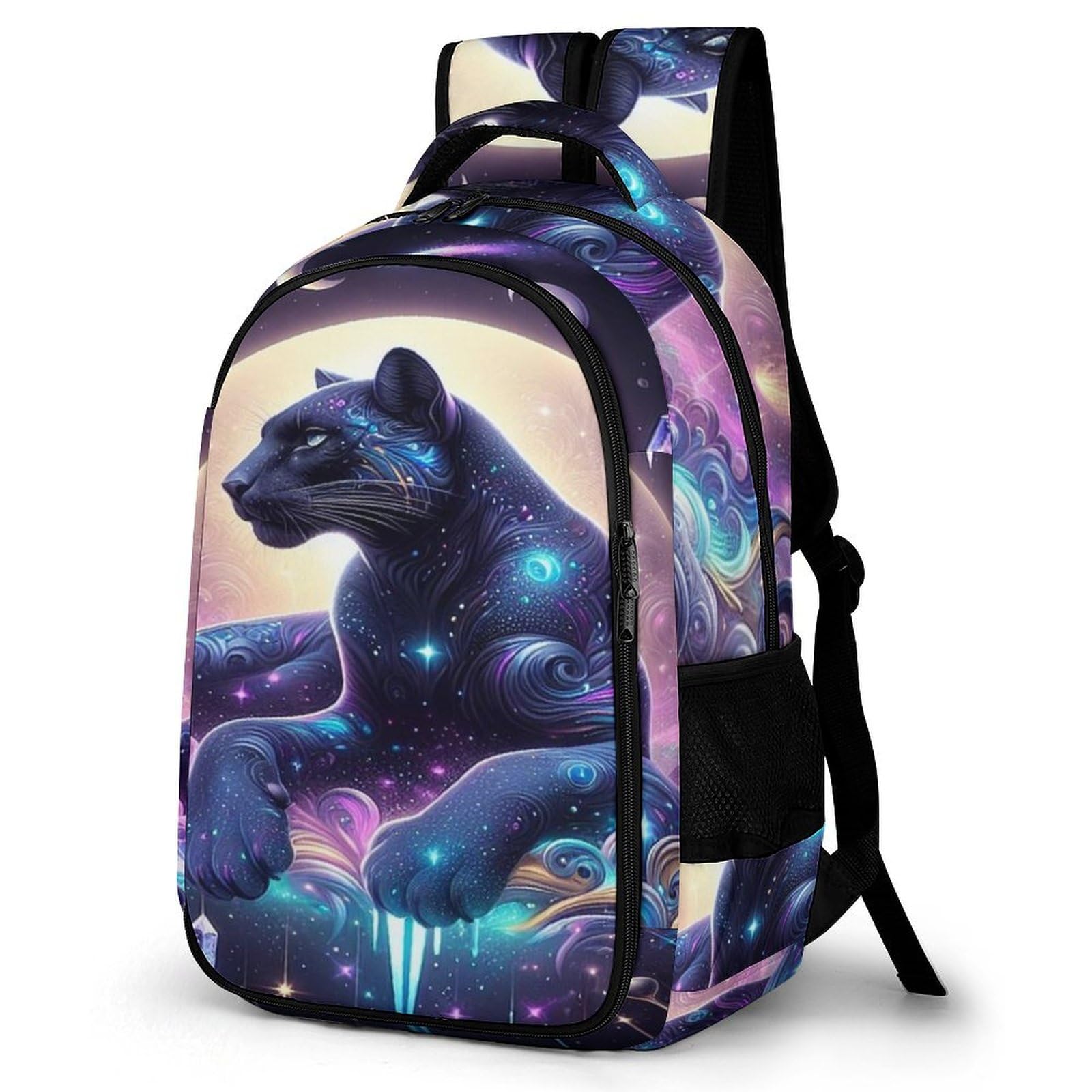 Tnfhsoft Unisex Kids Black Panther Backpack, Children's Backpack, Student School Bag, Bookbag Backpack, 3D Printed School Bag For Boys And Girls, 17 Inches
