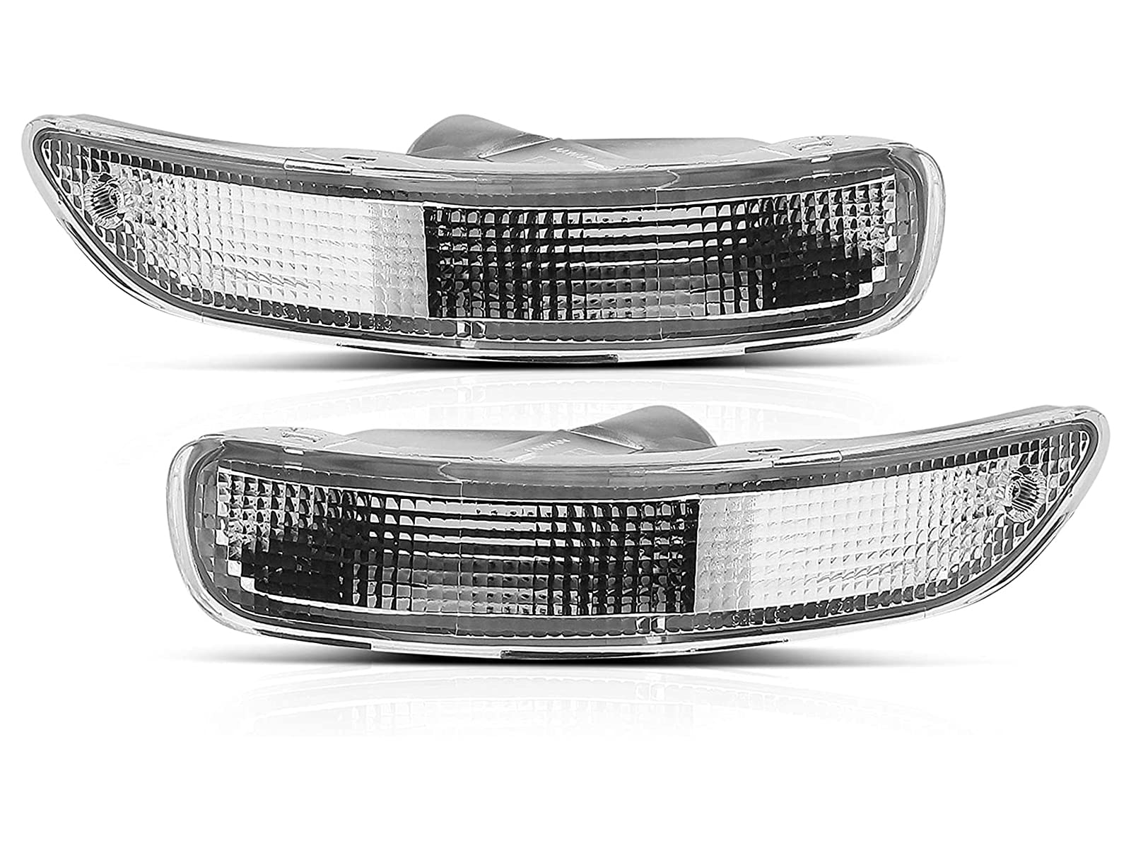 SPPC Bumper Lights Clear Set For Toyota Corolla - (Pair) Driver Left and Passenger Right Side Replacement