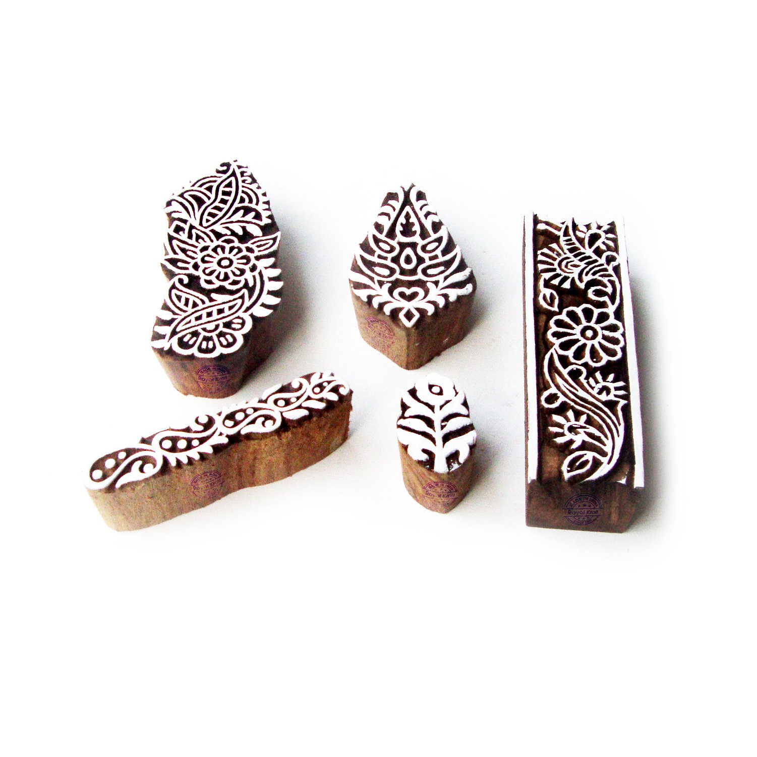 Royal Kraft Bloc D'impression Rond En Bois En Spirale