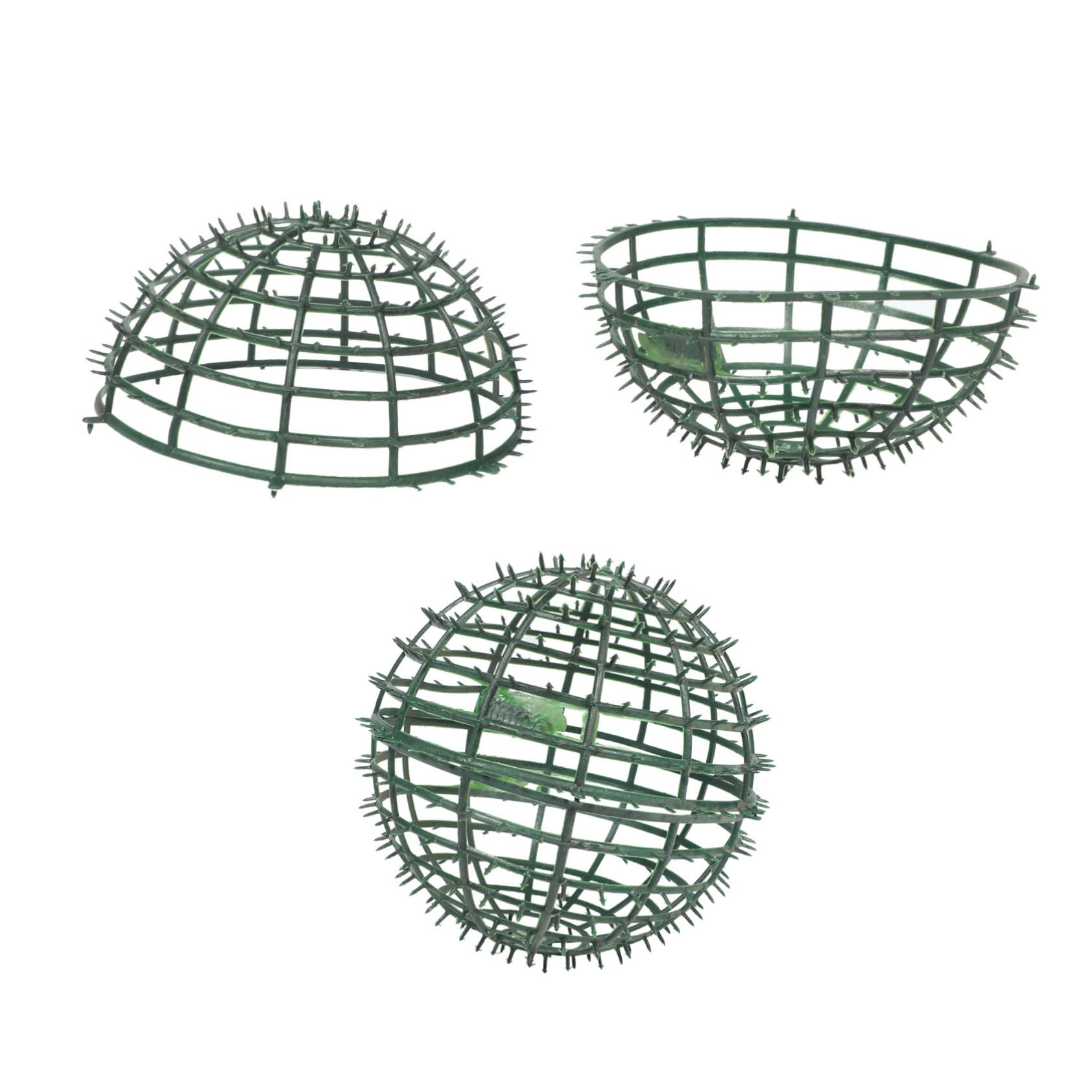 PRETYZOOM 2pcs Flower Arrangement House Plants Faux Plant Flower Cage for Arch Bouquet Floral Cage Houseplant Garden Stakes Arms Artificial Plants Peony Plant Wedding Shelf Plastic