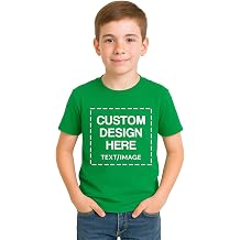 Custom Personalized Cotton T Shirts for Boy Girl Children Customized DTF Print Custom Shirt Tshirt Upload Your Design