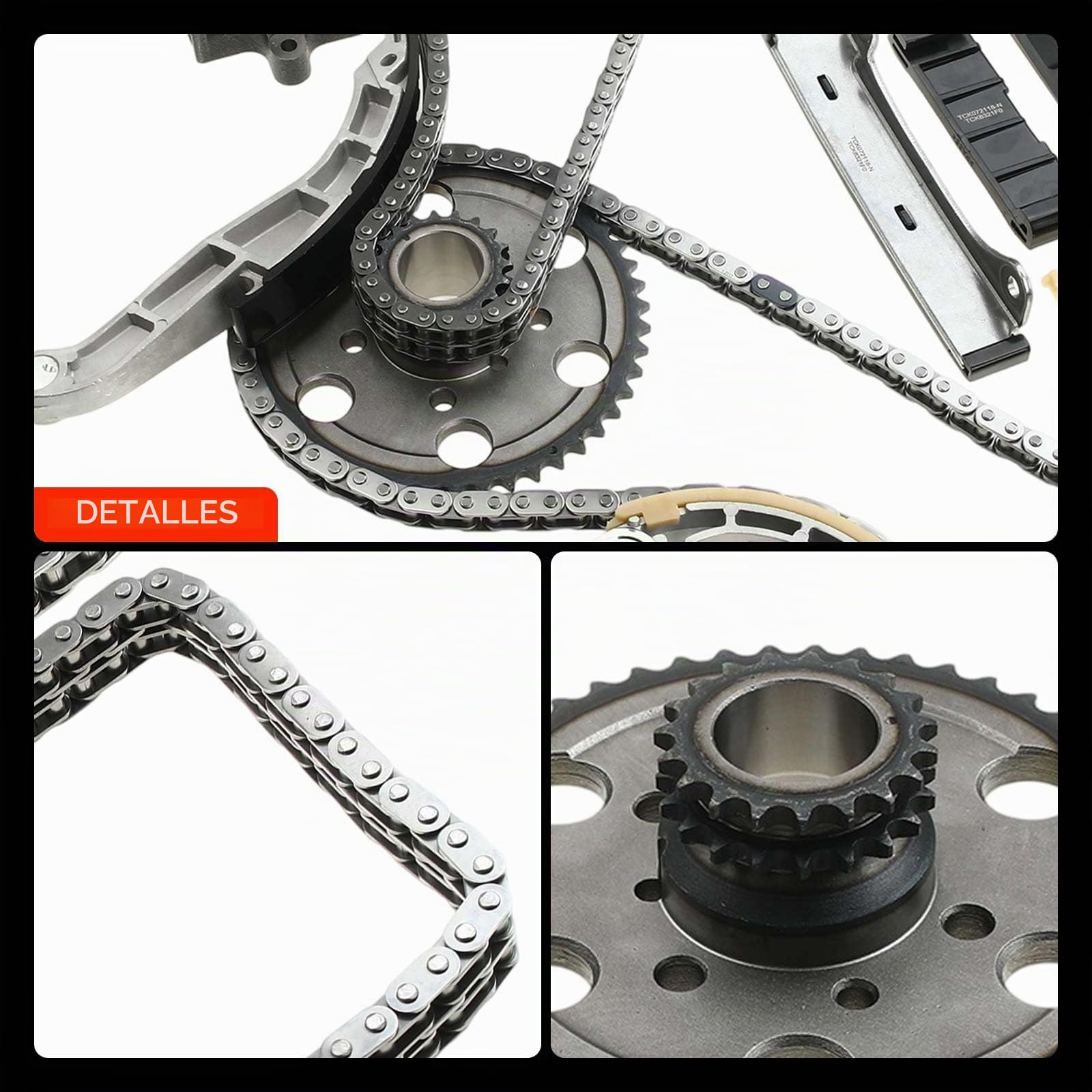Frankberg Kit de cadena de distribución 13028AD212 | Compatible con: Camioneta NP300 D22, Navara D40 NP300, Recogida D22, Navara D22, NP300 Navara plataforma/chasis D40