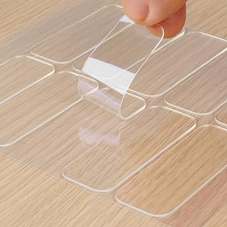 Clear Silicone Cabinet Door Bumpers 10 Pcs - Self-Adhesive Sound Dampening Pads, Silicone Bumper Pads & Clear Furniture Bumpers for Drawers, Table Tops, Wall Protection,Anti-Slip Pads