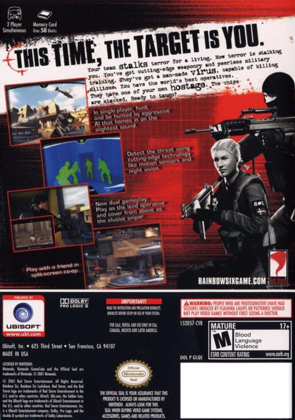 Tom Clancy's Rainbow Six Lockdown - Gamecube