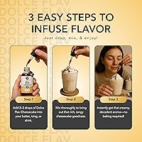 Vista 134 de Dolce Flav Cotton Candy Extract – Kosher, Sugar-Free, Concentrated Carnival-Style Flavoring for Baking, Frostings & Drinks, Includes Measured