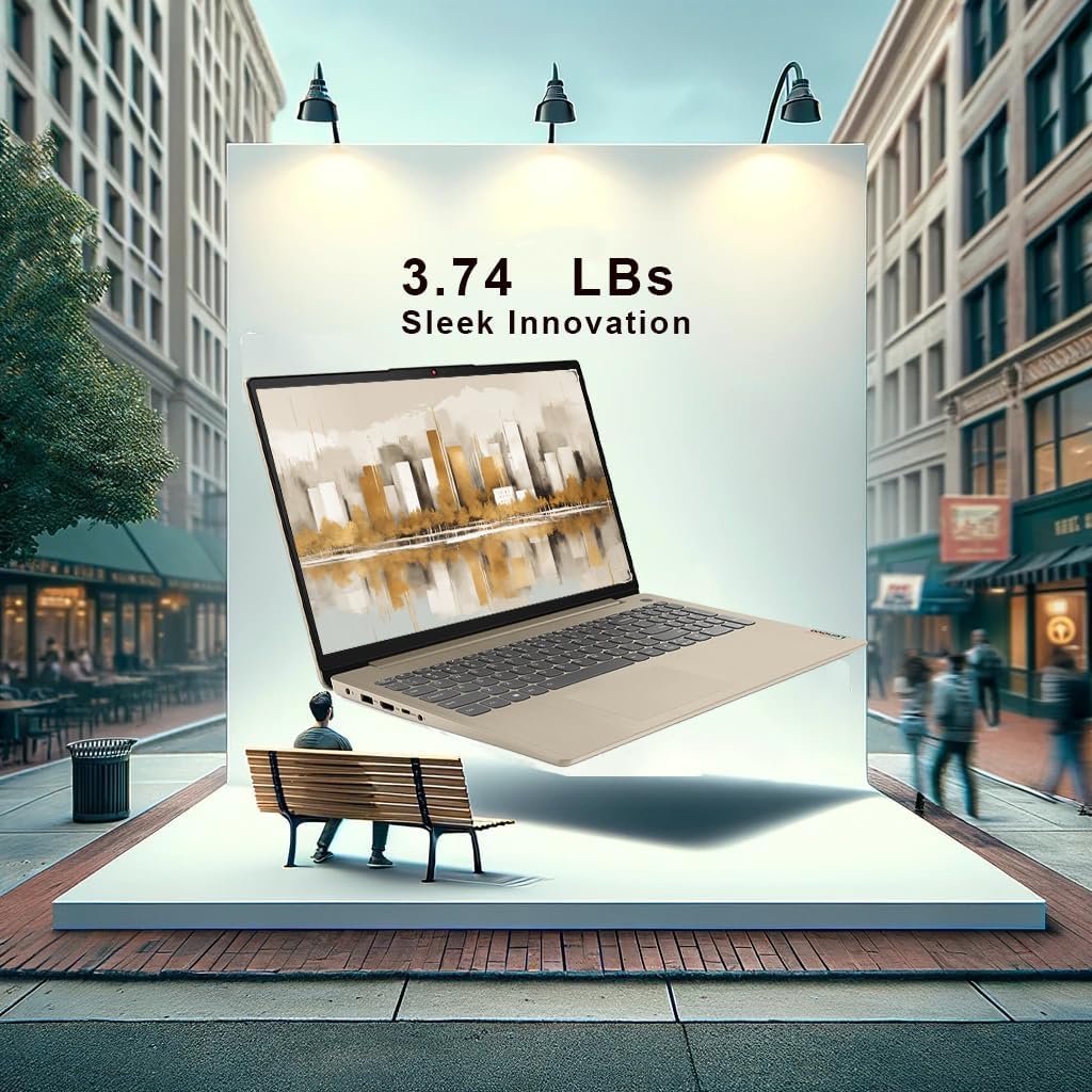 Lenovo IdeaPad Thin and Light Laptop, 15.6" FHD (1920x1080) Display, AMD Ryzen 5 5500U Processor (Beats i7-1185G7), Fingerprint Reader, Backlit Keyboard, Windows 11 Pro (36GB RAM | 1TB PCIe SSD)
