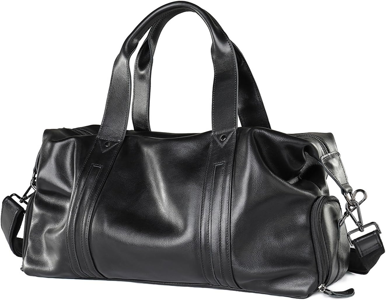 Oversized Duffle Travel Bag Waterproof Leather Weekend Bag Large Carry On Large Carry On Hangbag for Mens or Women