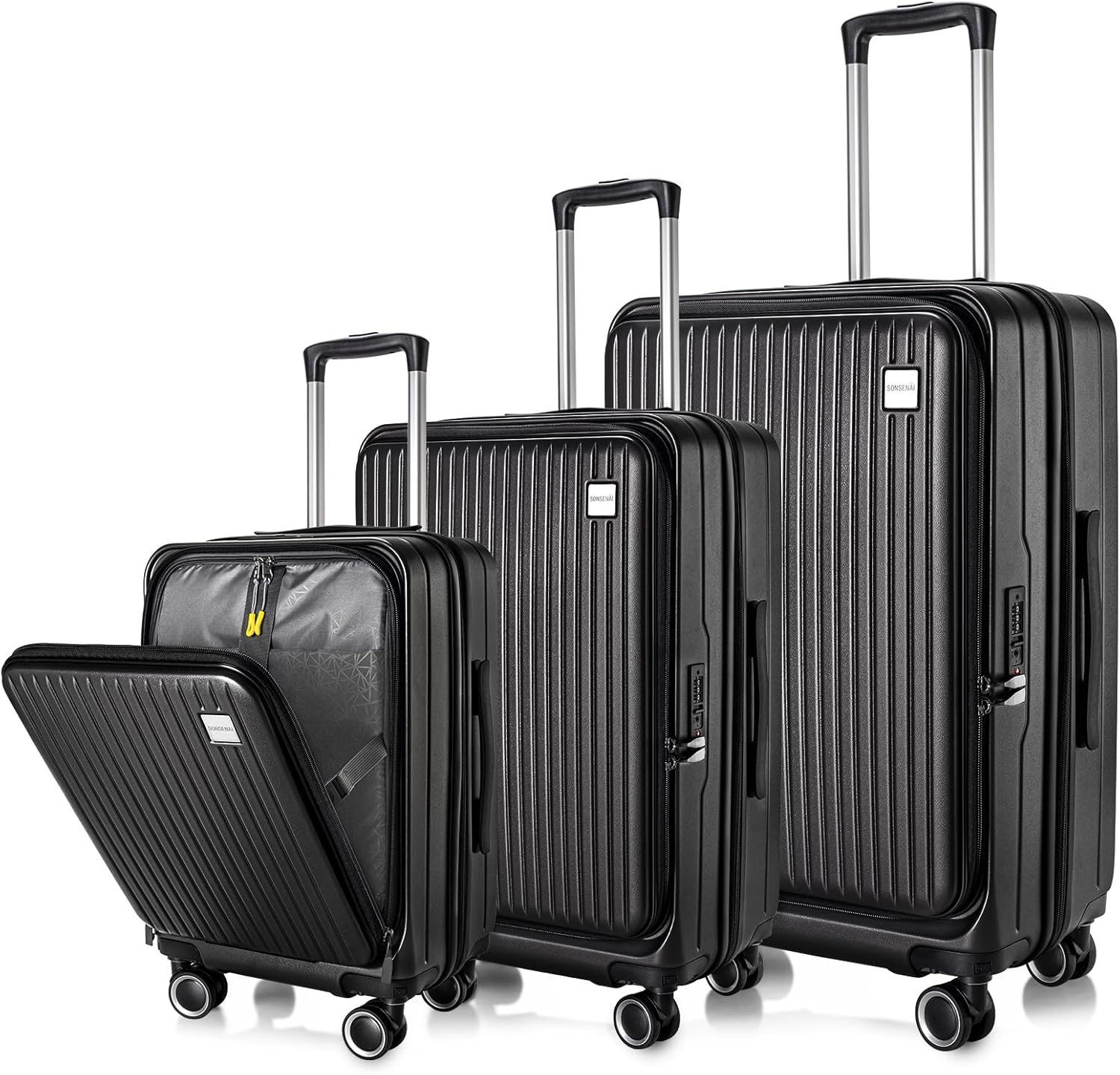 Luggage Sets 3 Piece, ABS Lightweight 20in/24in/28in